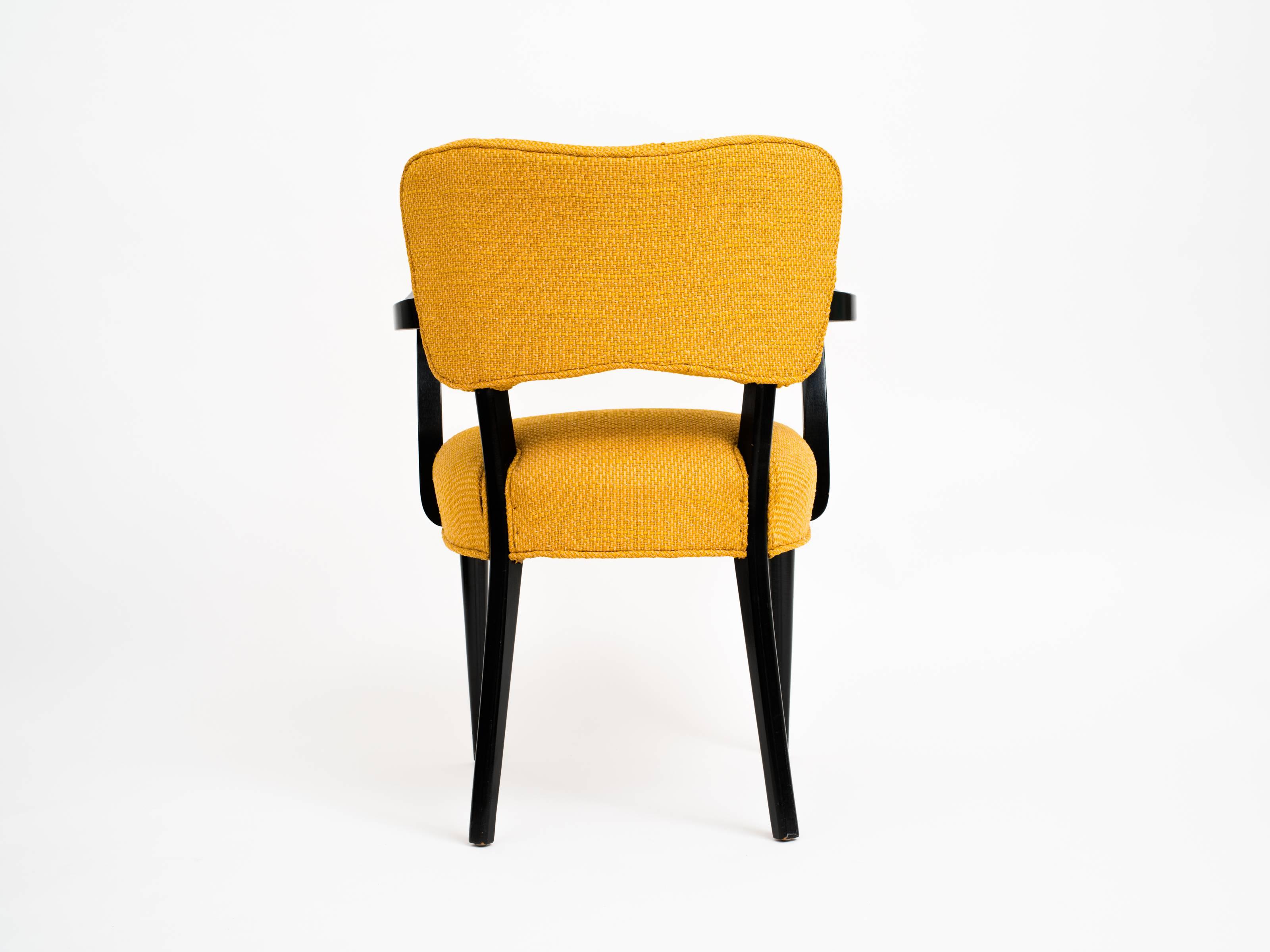 American Pair of 1960s Modern Armchairs or Side Chairs in the Manner of Gilbert Rohde
