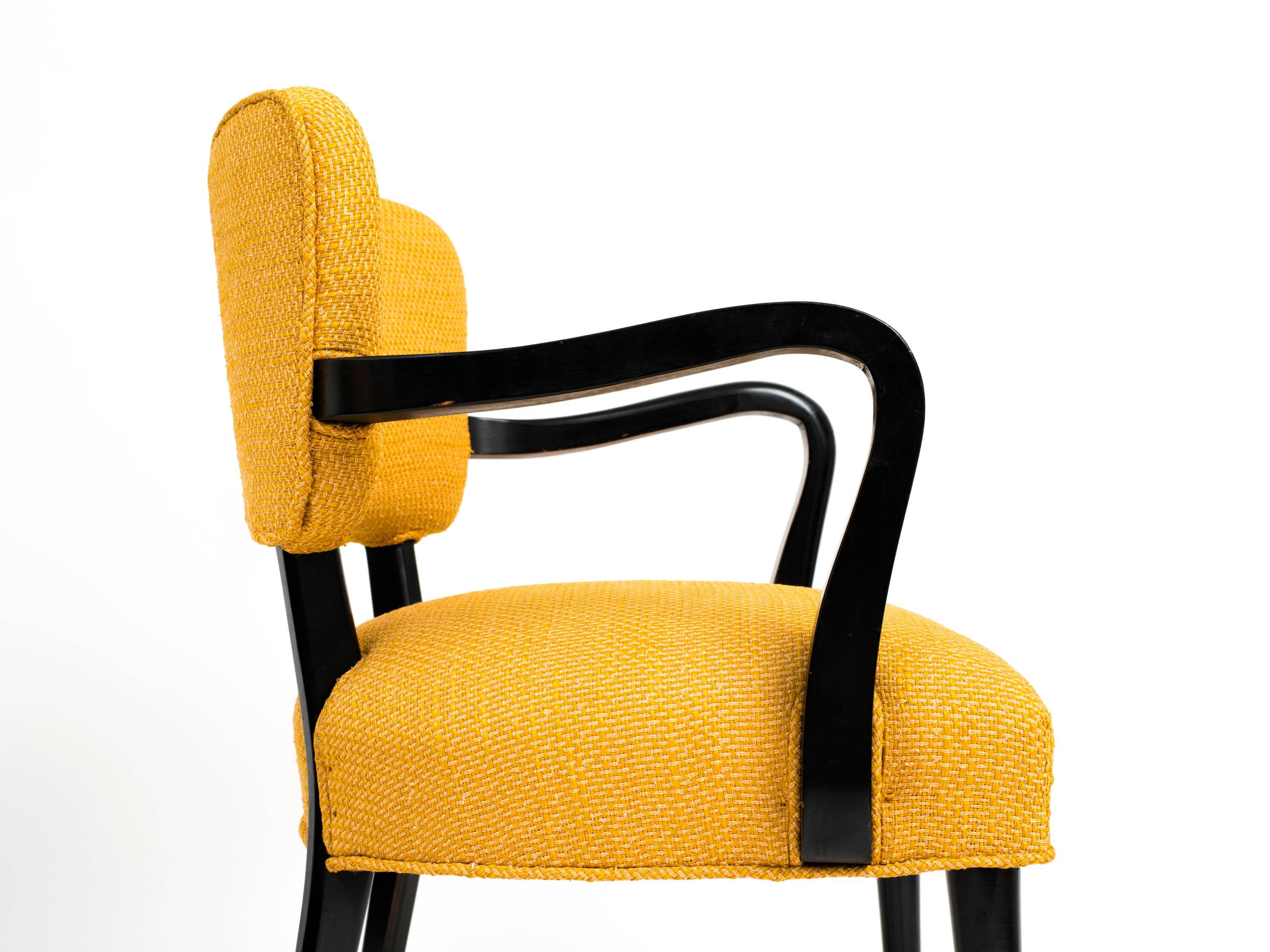 Upholstery Pair of 1960s Modern Armchairs or Side Chairs in the Manner of Gilbert Rohde