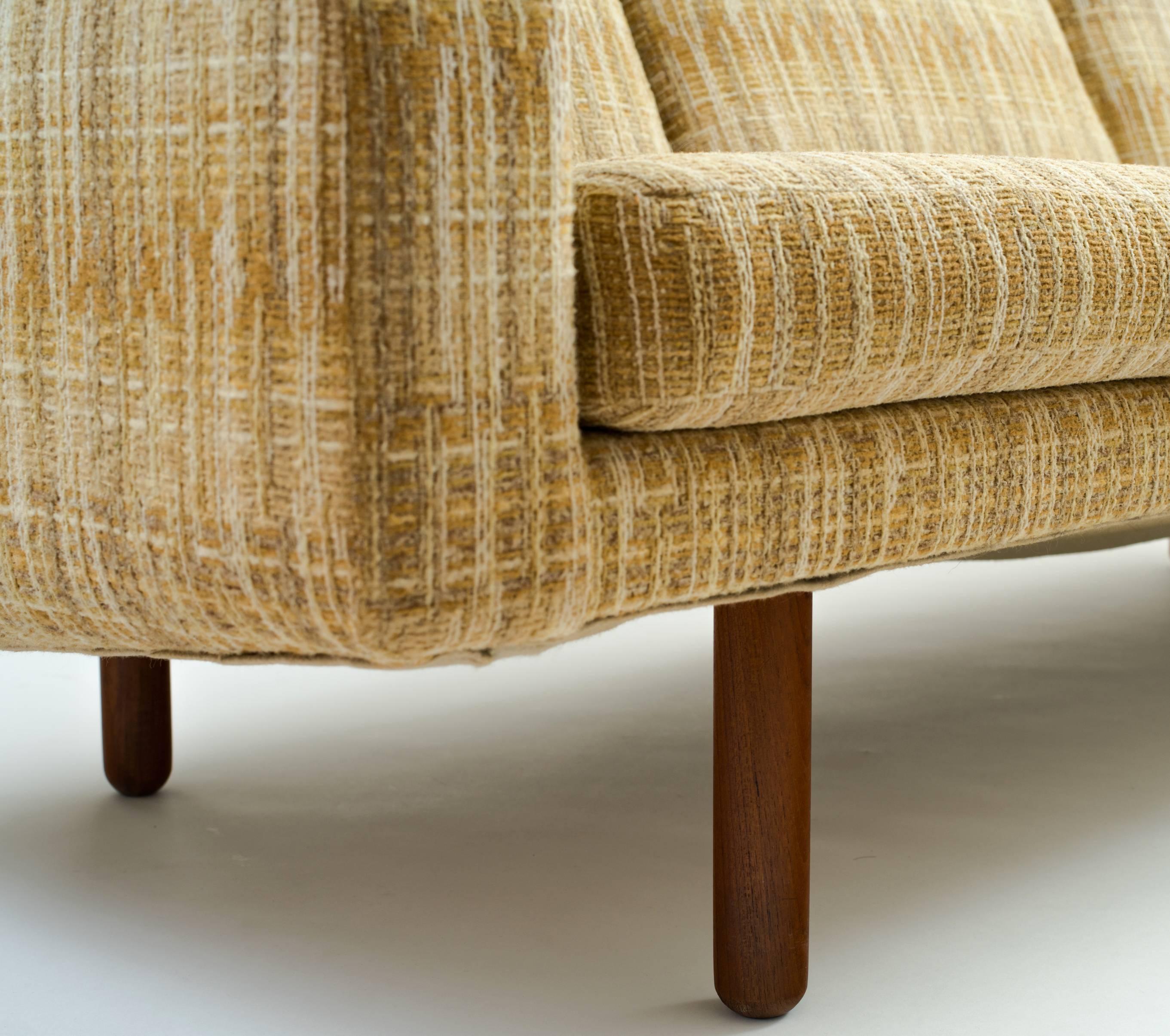 Mid-Century Modern Scandinavian Modern Low-Profile Sofa with Teak Legs