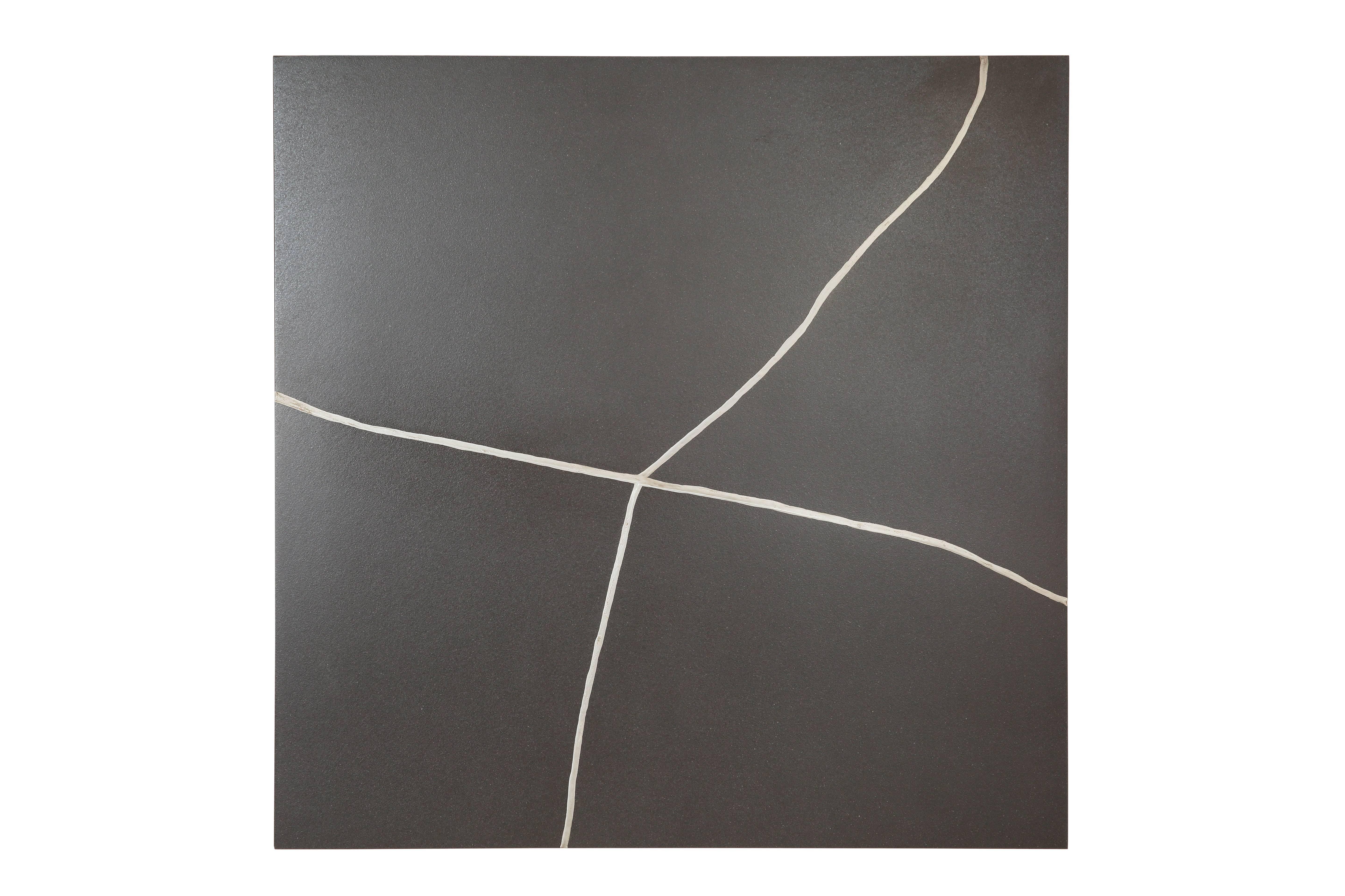 American Kintsugi Study Triptych: Ceramic Panels Repaired with Silver by TJ Volonis For Sale