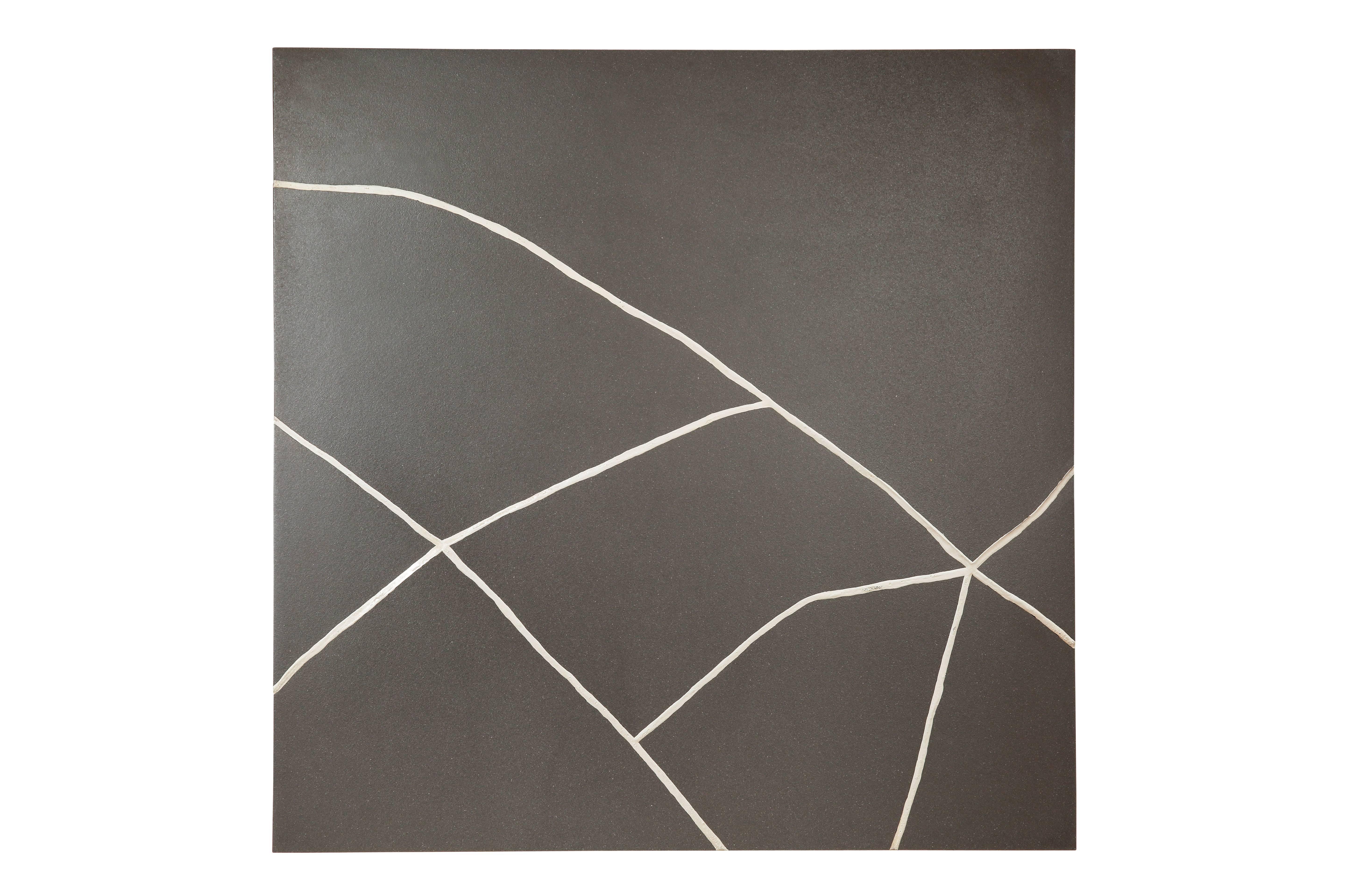 Modern Kintsugi Study Triptych: Ceramic Panels Repaired with Silver by TJ Volonis For Sale