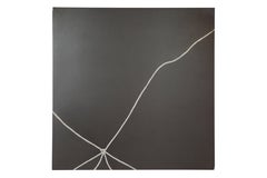 Kintsugi Study Triptych: Ceramic Panels Repaired with Silver by TJ Volonis