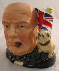 Winston Churchill Character Jug by Royal Doulton