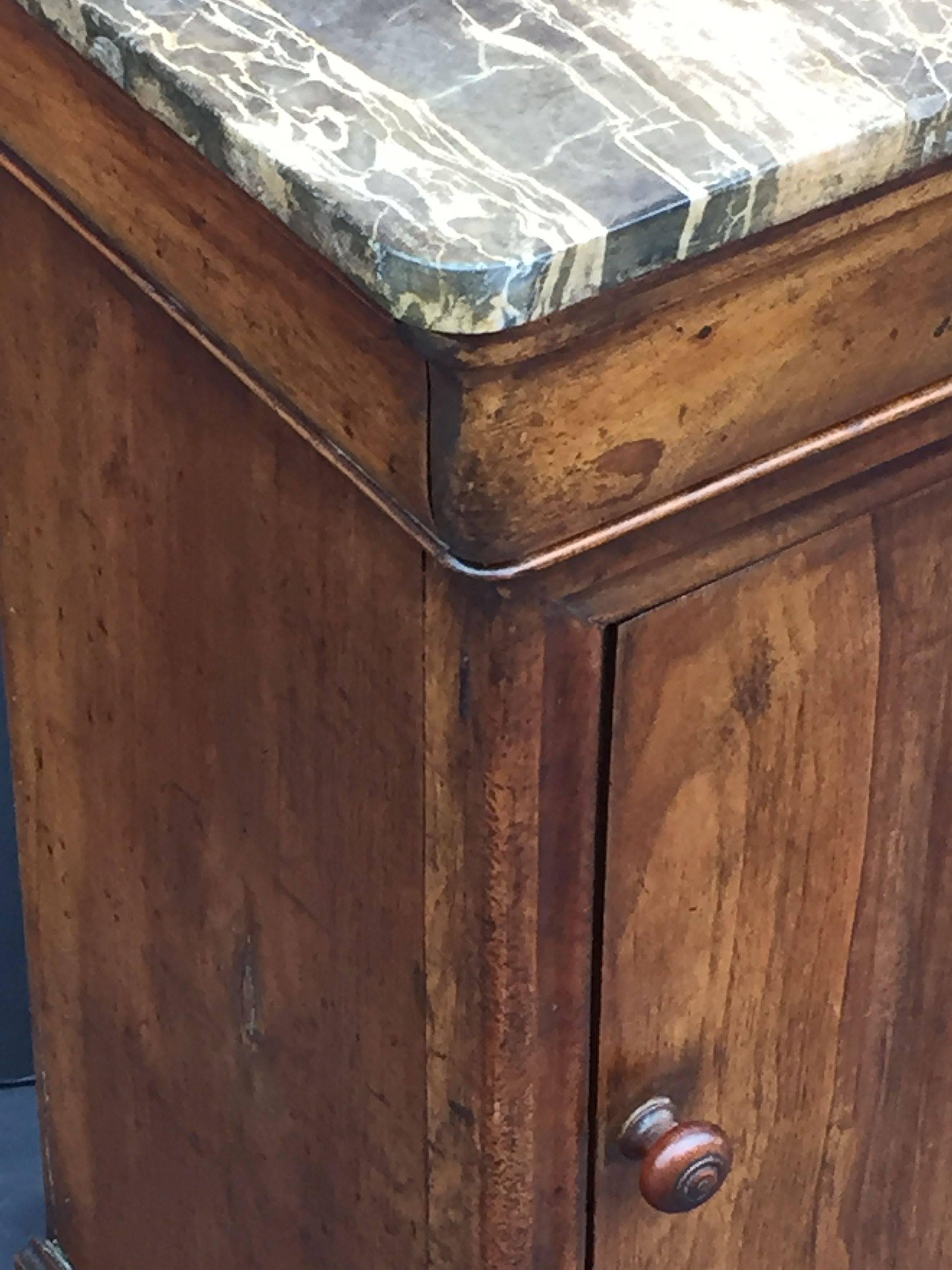 nightstand with granite top