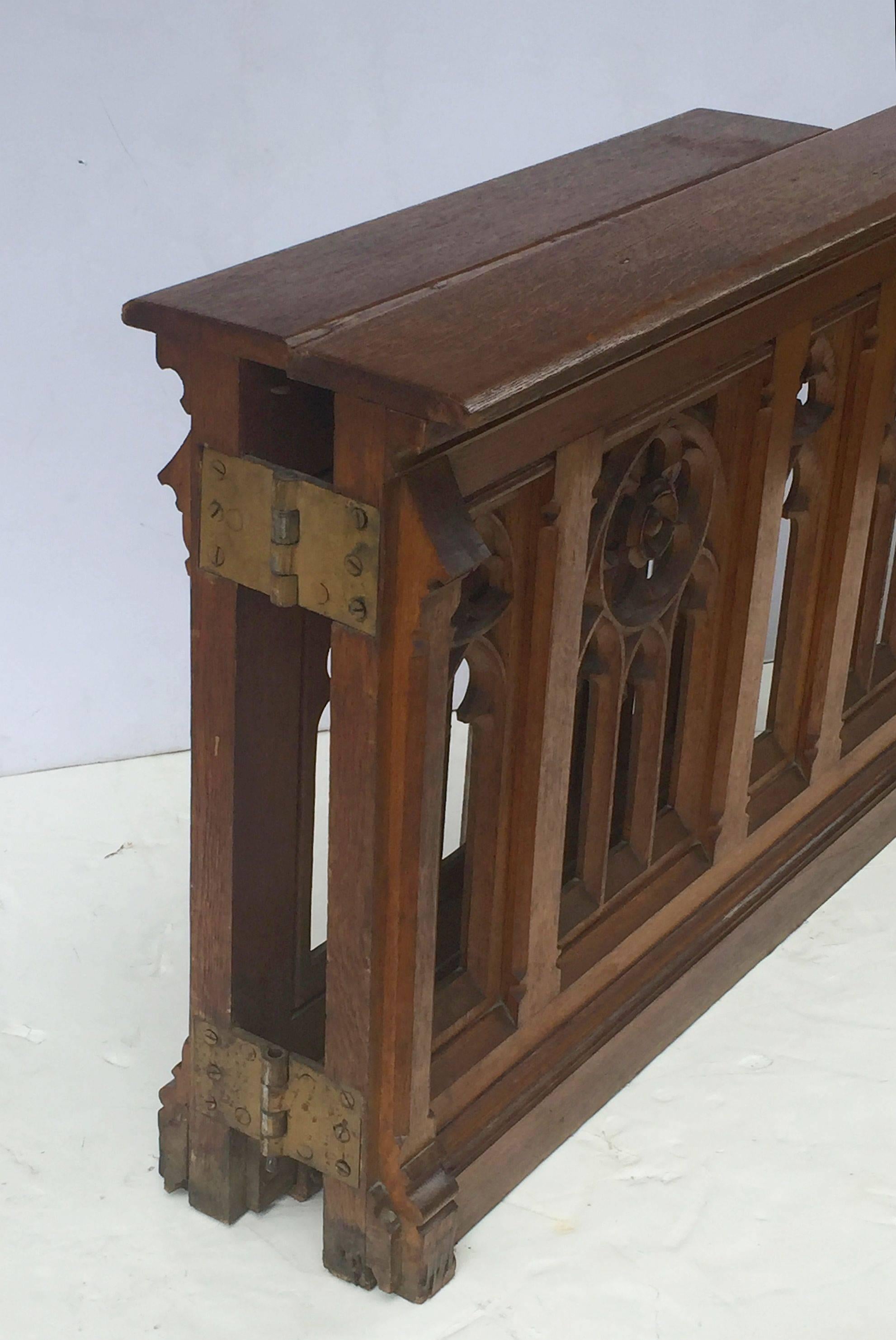 French Gothic Balustrades or Architectural Baluster Railings In Excellent Condition In Austin, TX