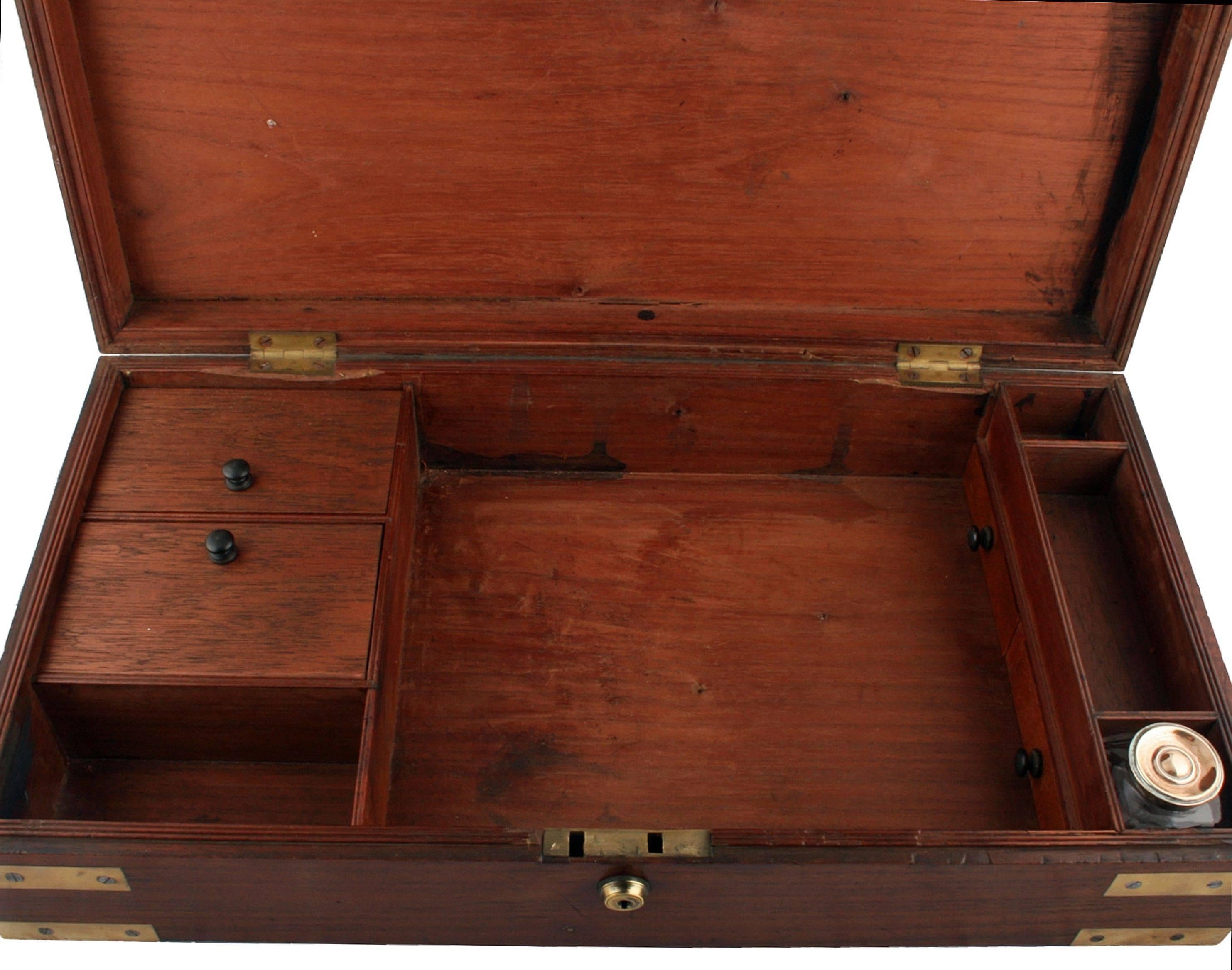 English Campaign-Ware Document Box from the Georgian Era 2