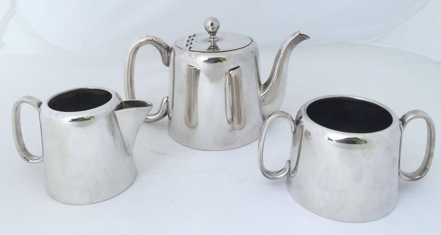 English Hotel Silver Tea Set For Sale at 1stdibs