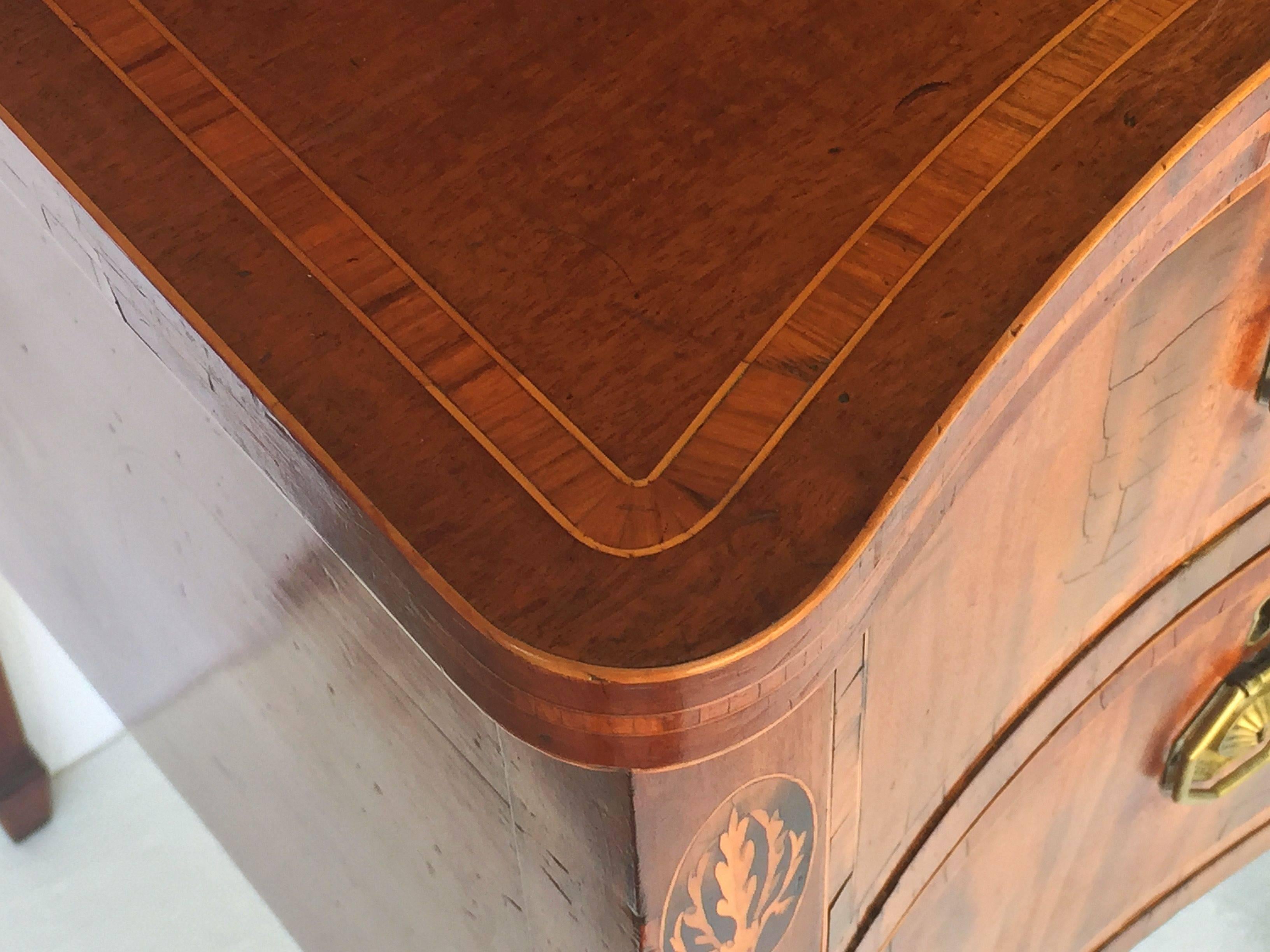 English Sideboard of Inlaid Mahogany from the Georgian Era 2