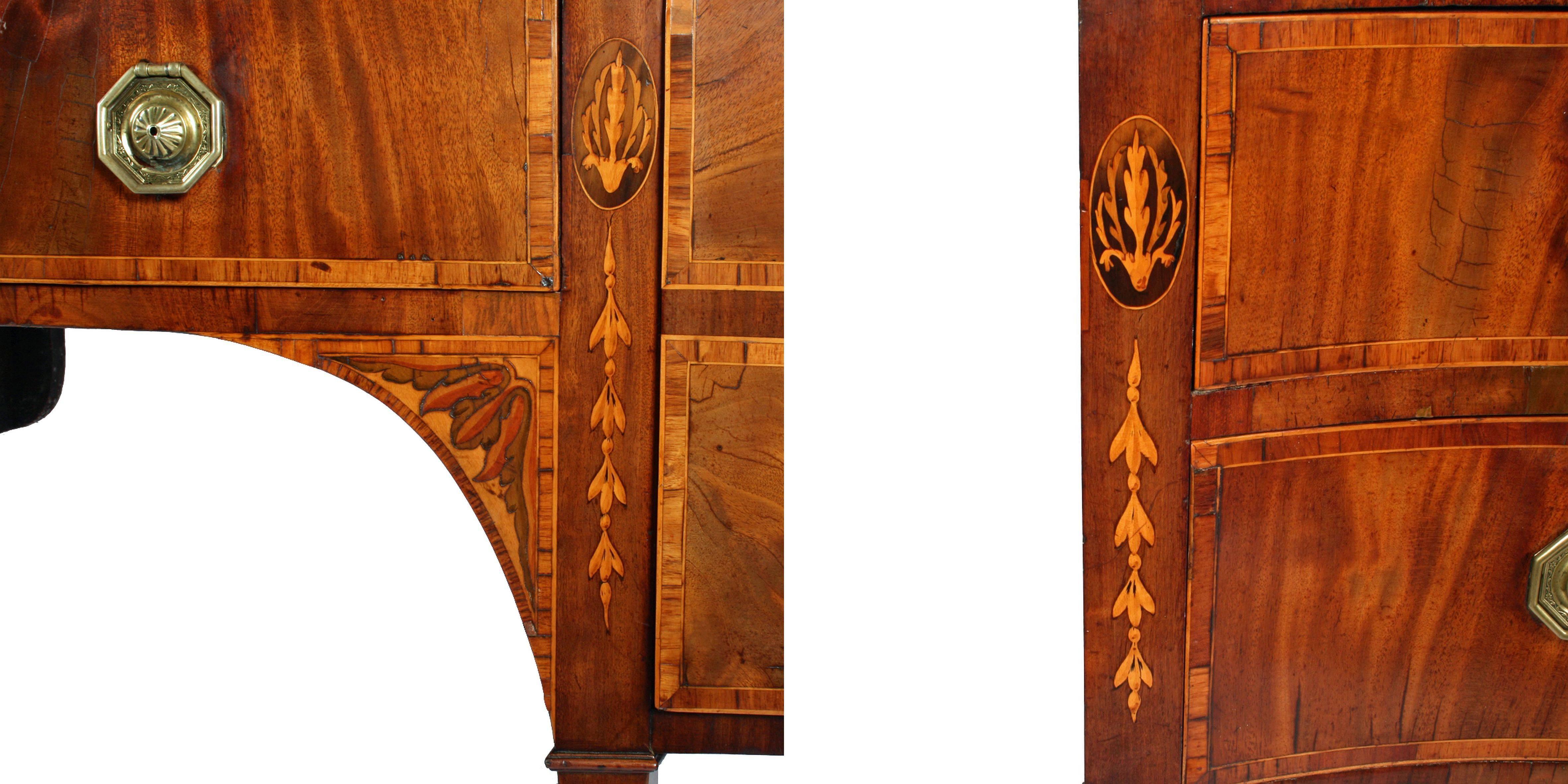 English Sideboard of Inlaid Mahogany from the Georgian Era 3