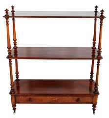 English Serving Trolley or Console Server of Walnut