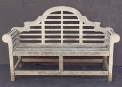 Used Lutyens Style Garden Bench Seat of Teak