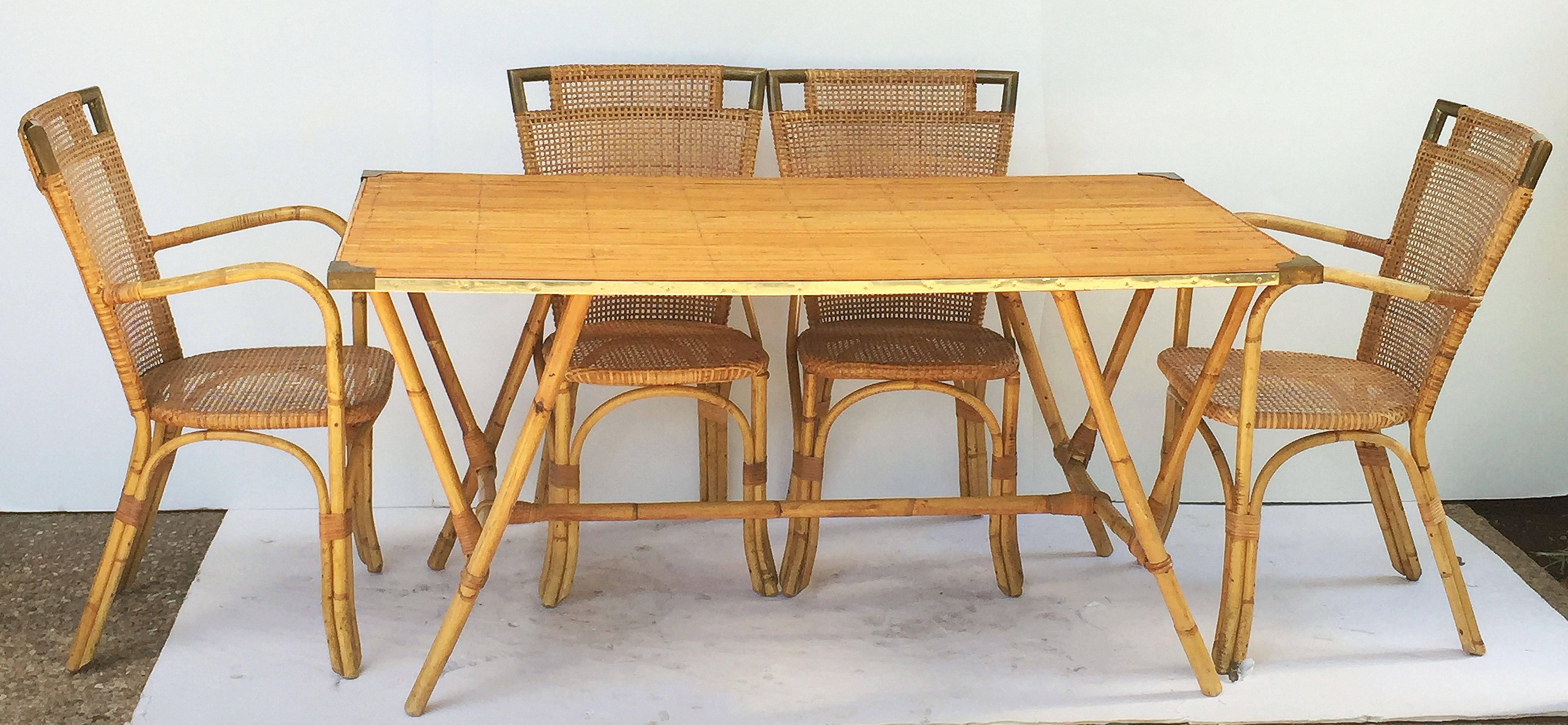 bamboo table and chairs