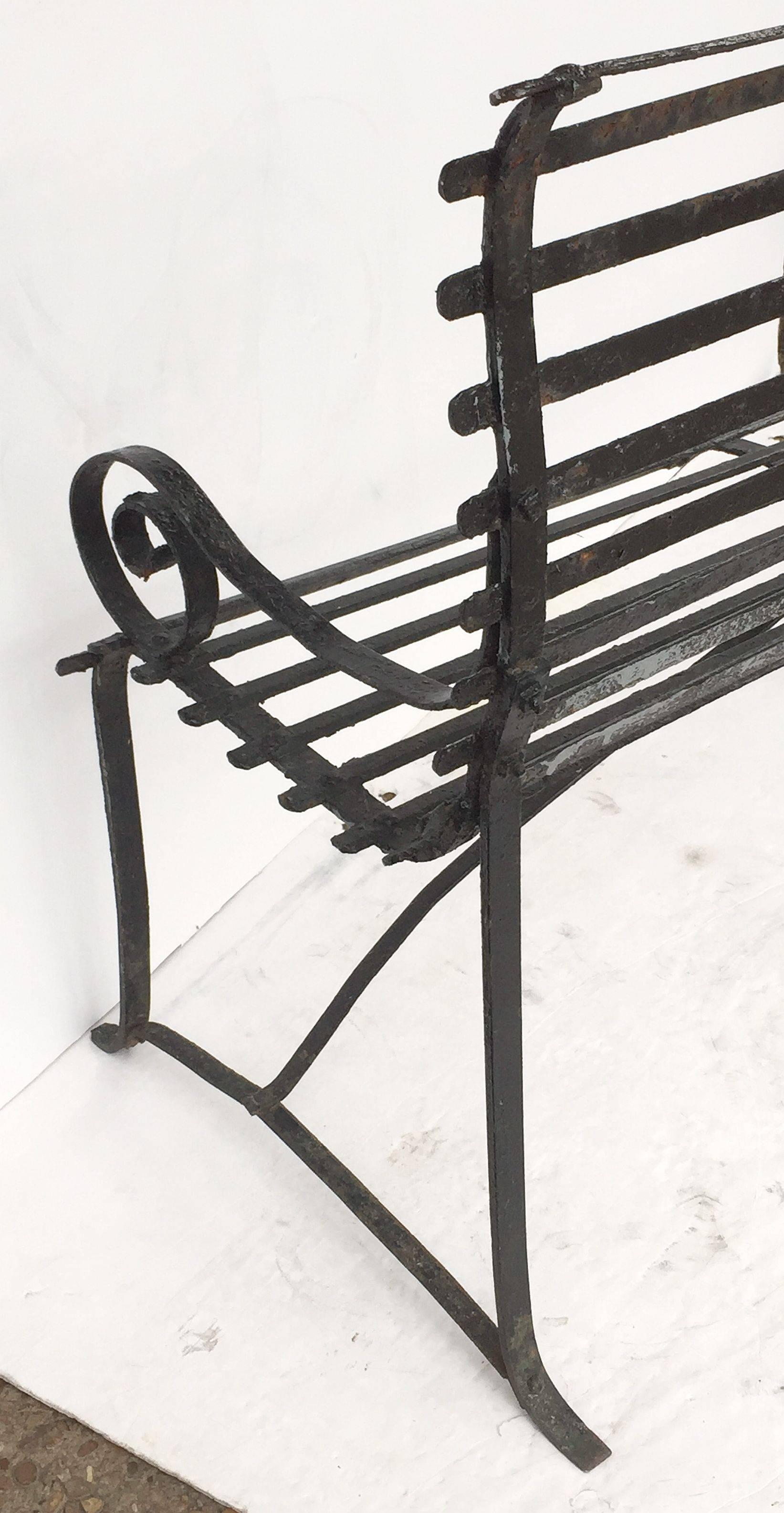 American Garden Seating Bench of Painted Iron 4