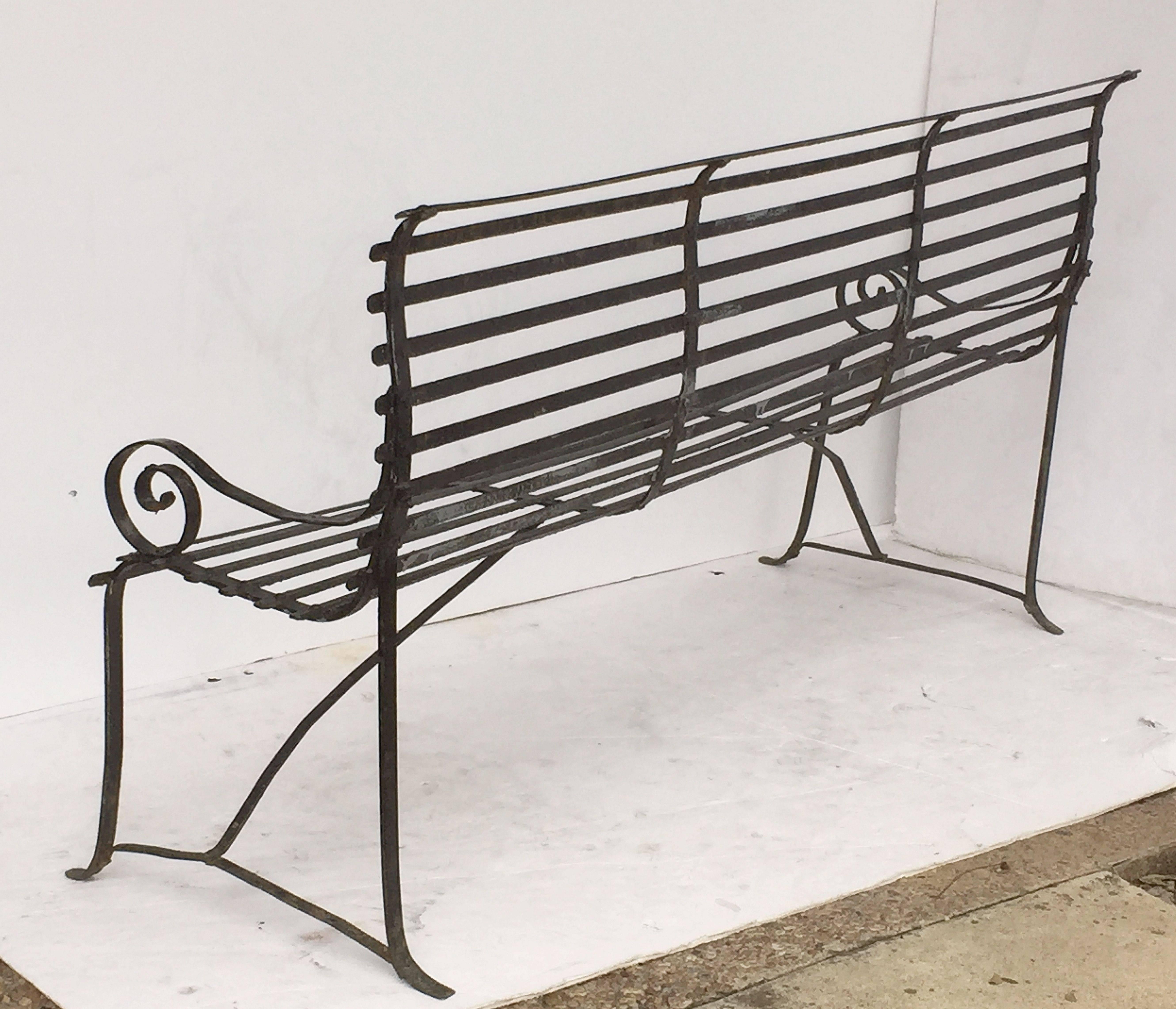 American Garden Seating Bench of Painted Iron 3