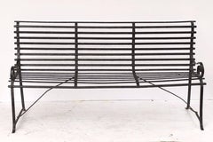 American Garden Seating Bench of Painted Iron