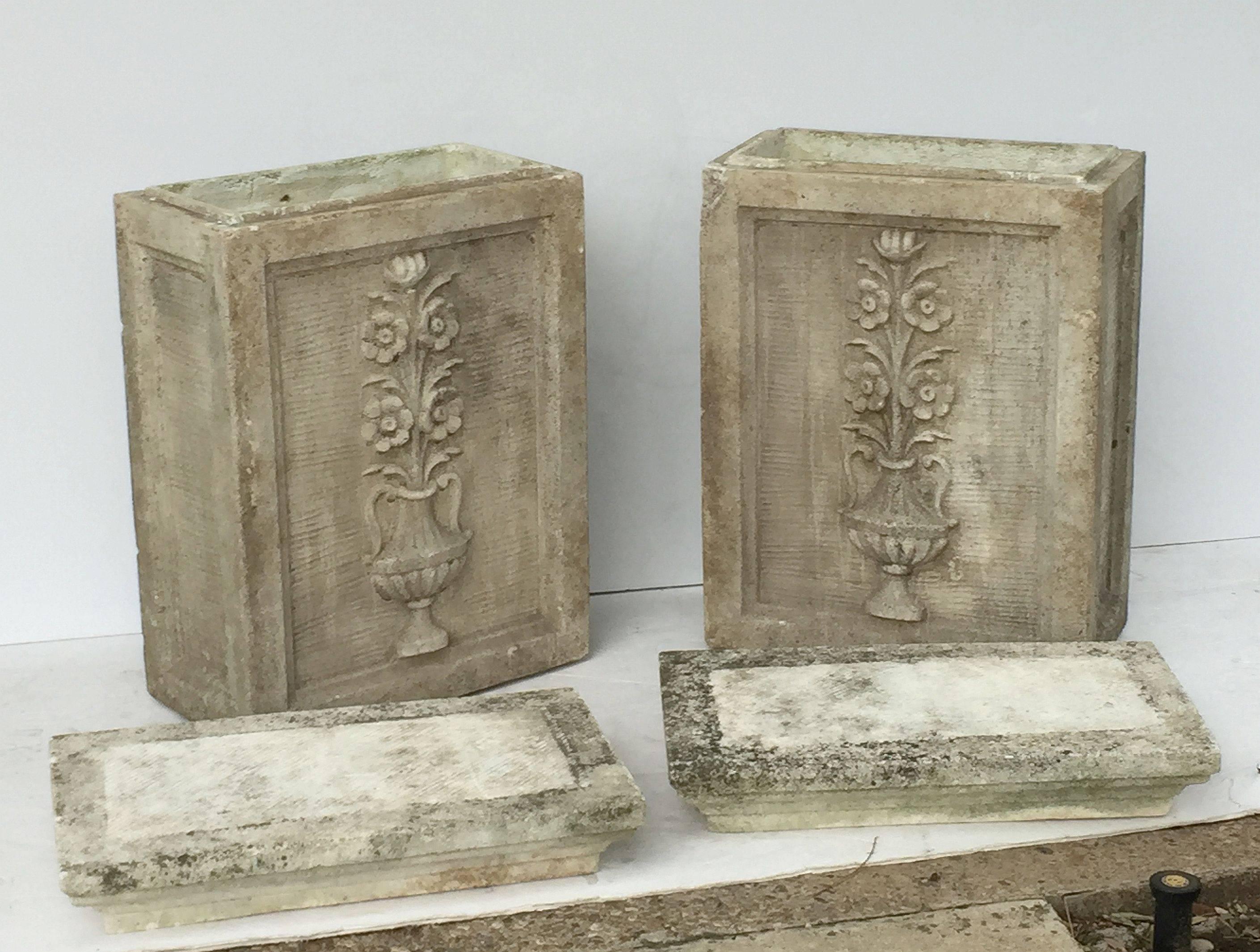 English Garden Stone Pedestals or Planter Plinths 'Individually Priced' 2