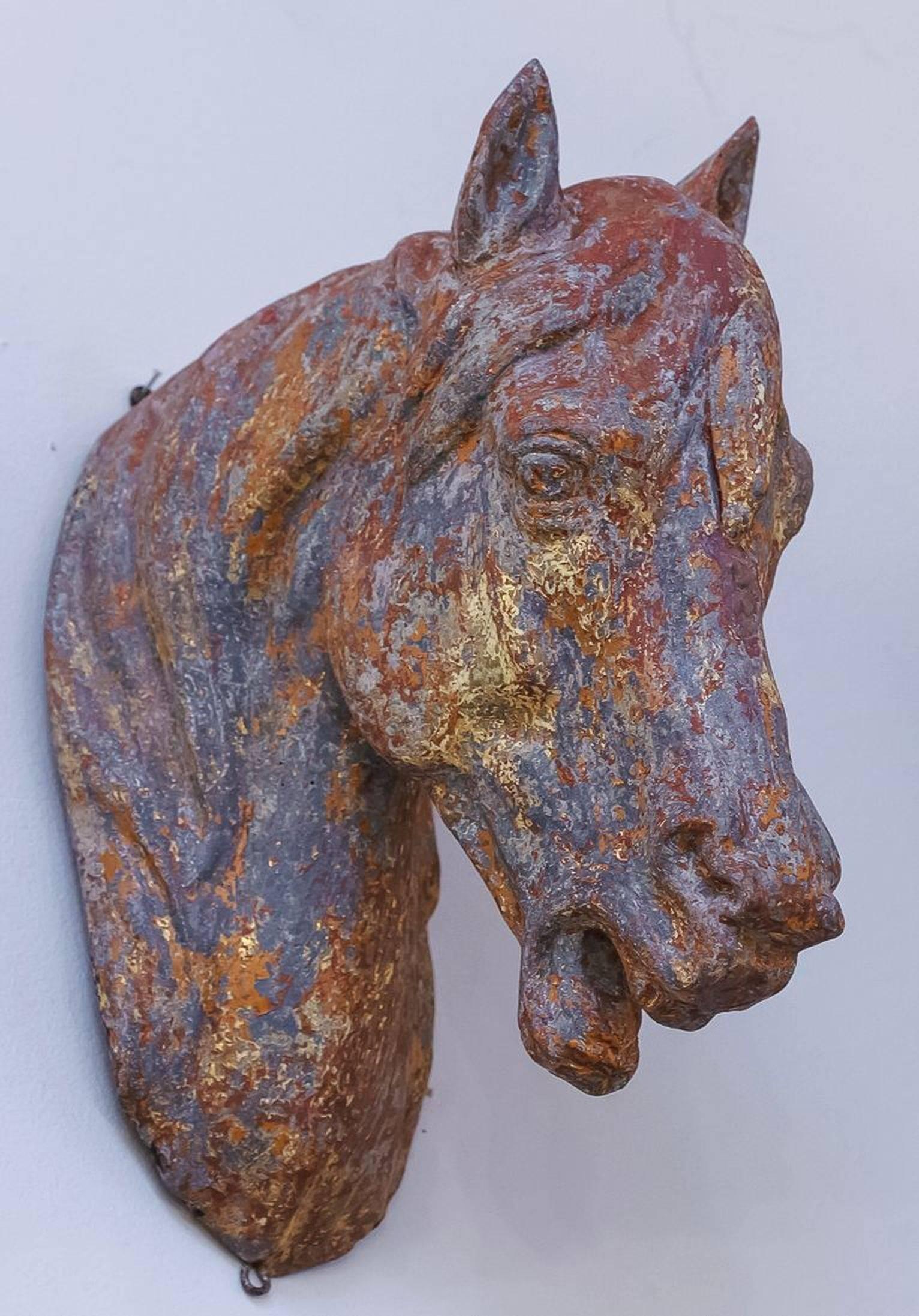 19th Century French Horse Head Bust
