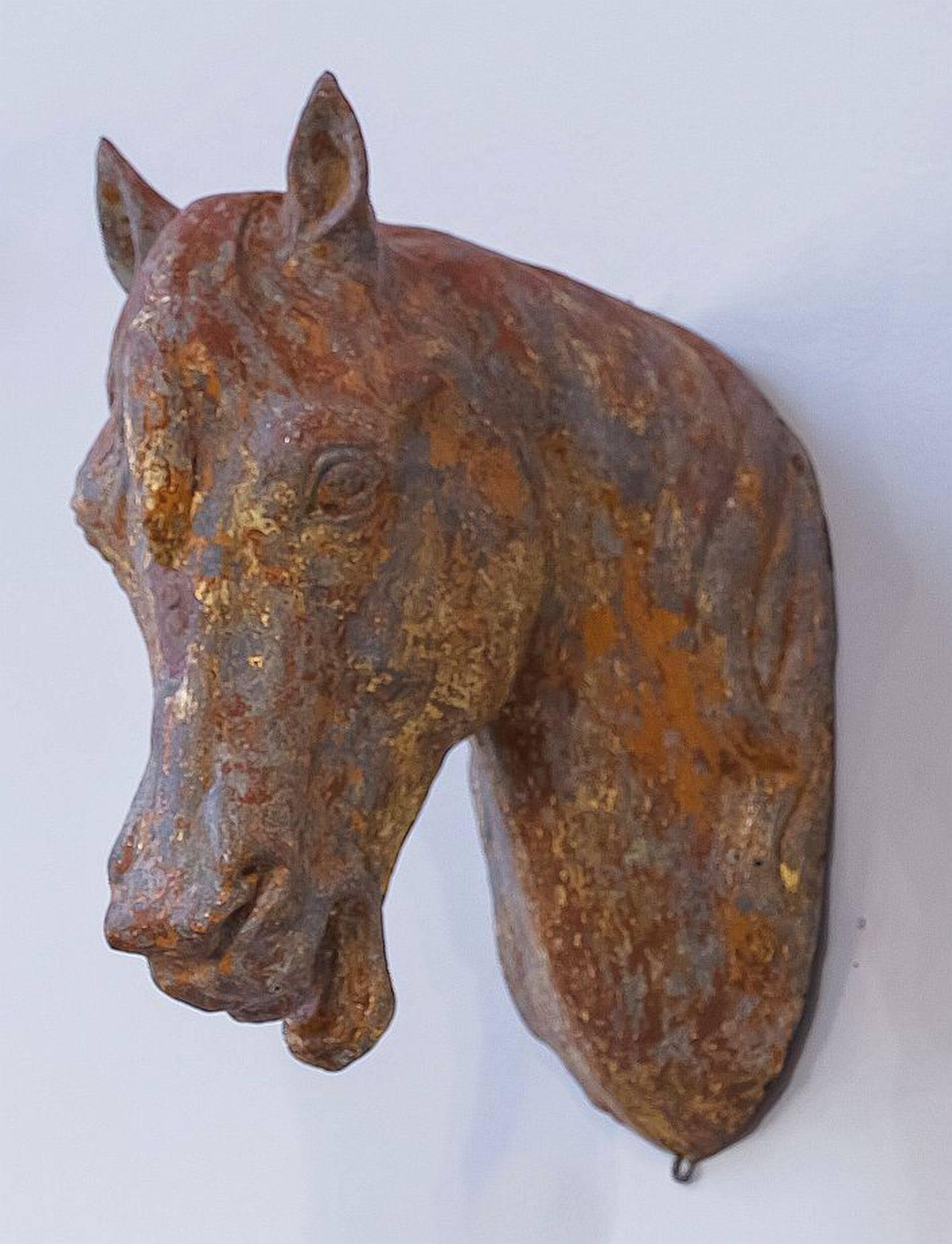 French Horse Head Bust In Excellent Condition In Austin, TX