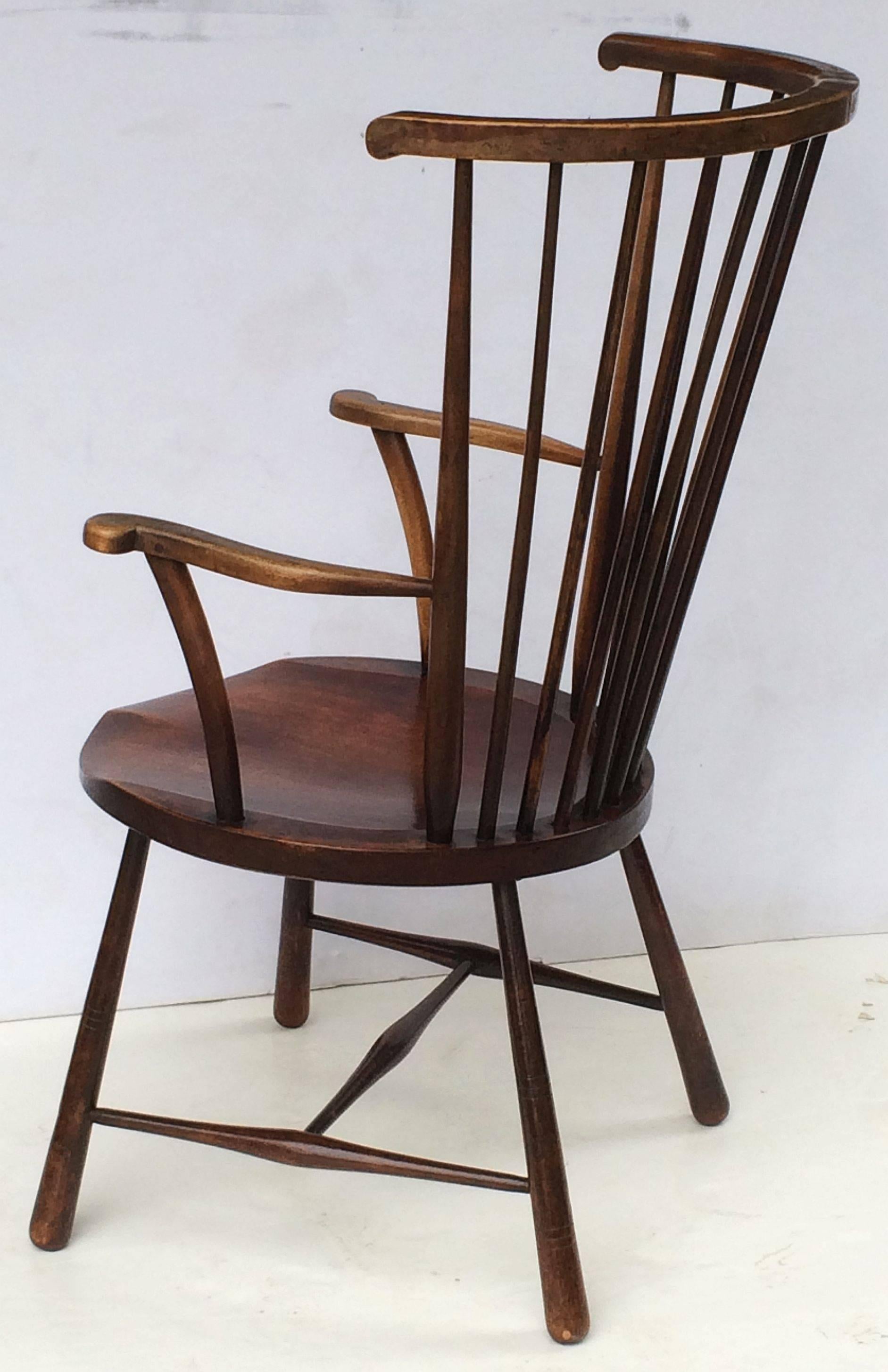 Arts and Crafts Era Windsor Chair In Excellent Condition In Austin, TX