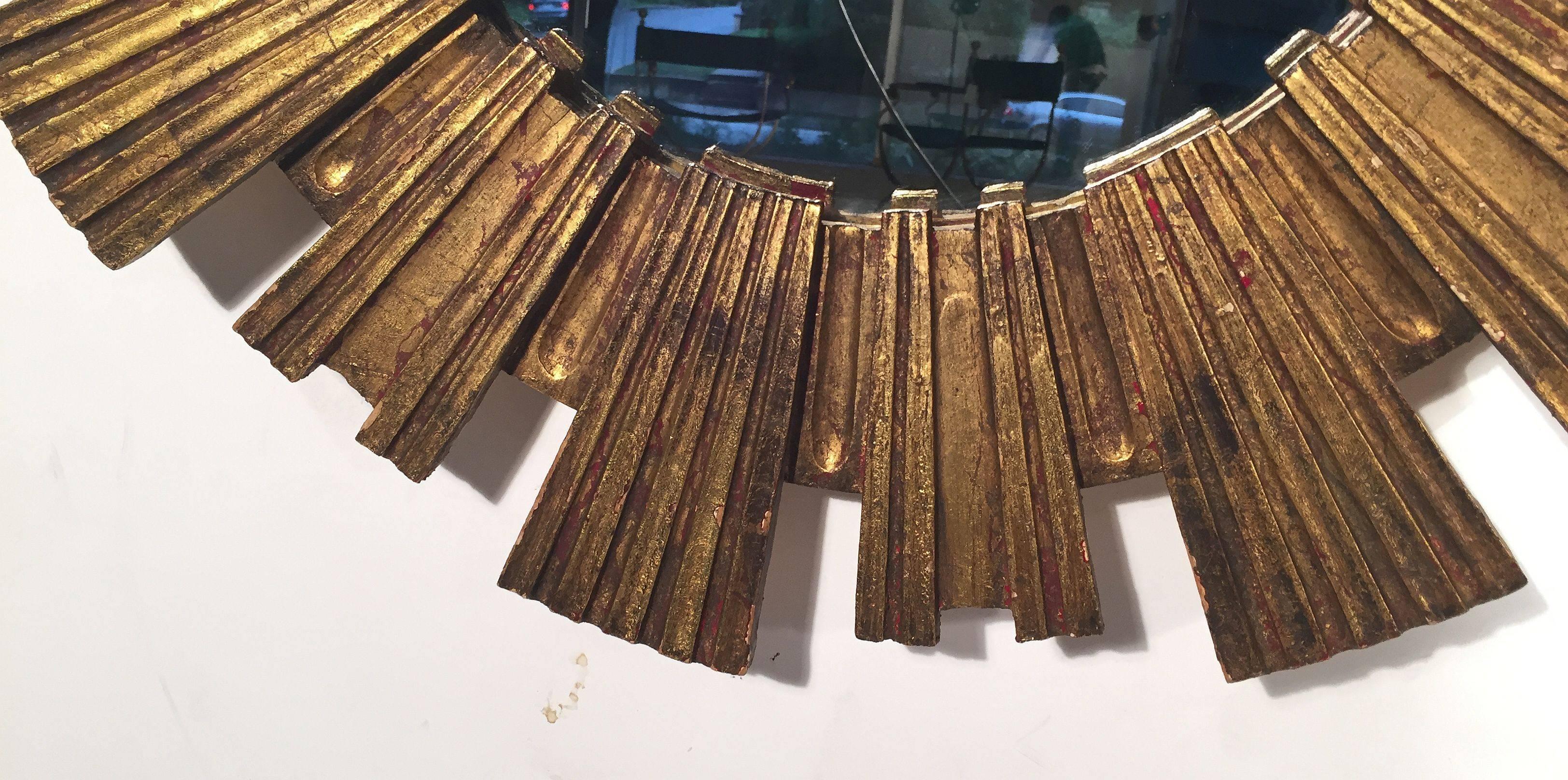 French Gilt Sunburst or Starburst Mirror 2