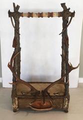 Italian Antler Horn Hunter's Standing Gun Rack