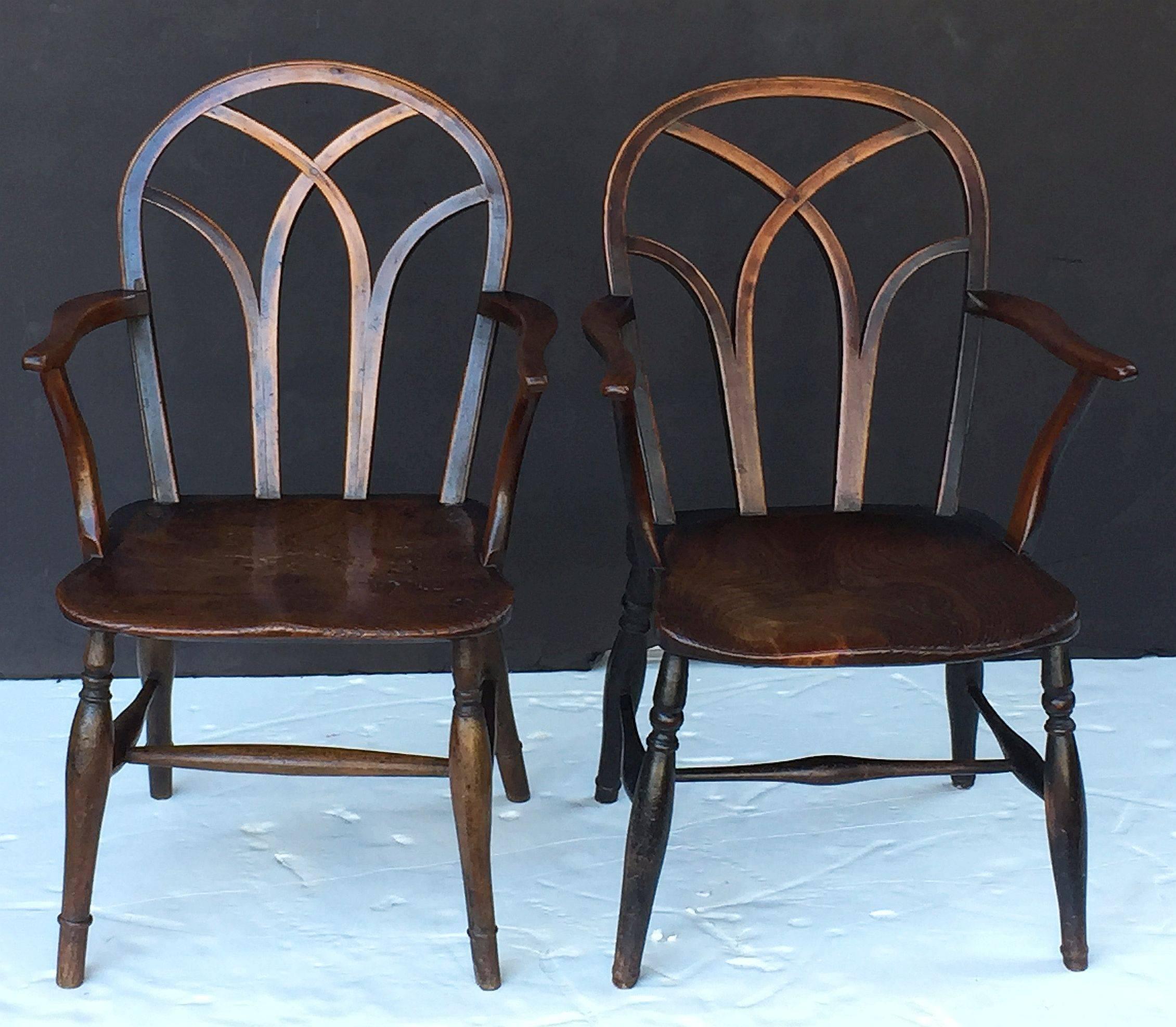 Georgian English Ash Lowback Windsor Chairs 'Individually Priced'