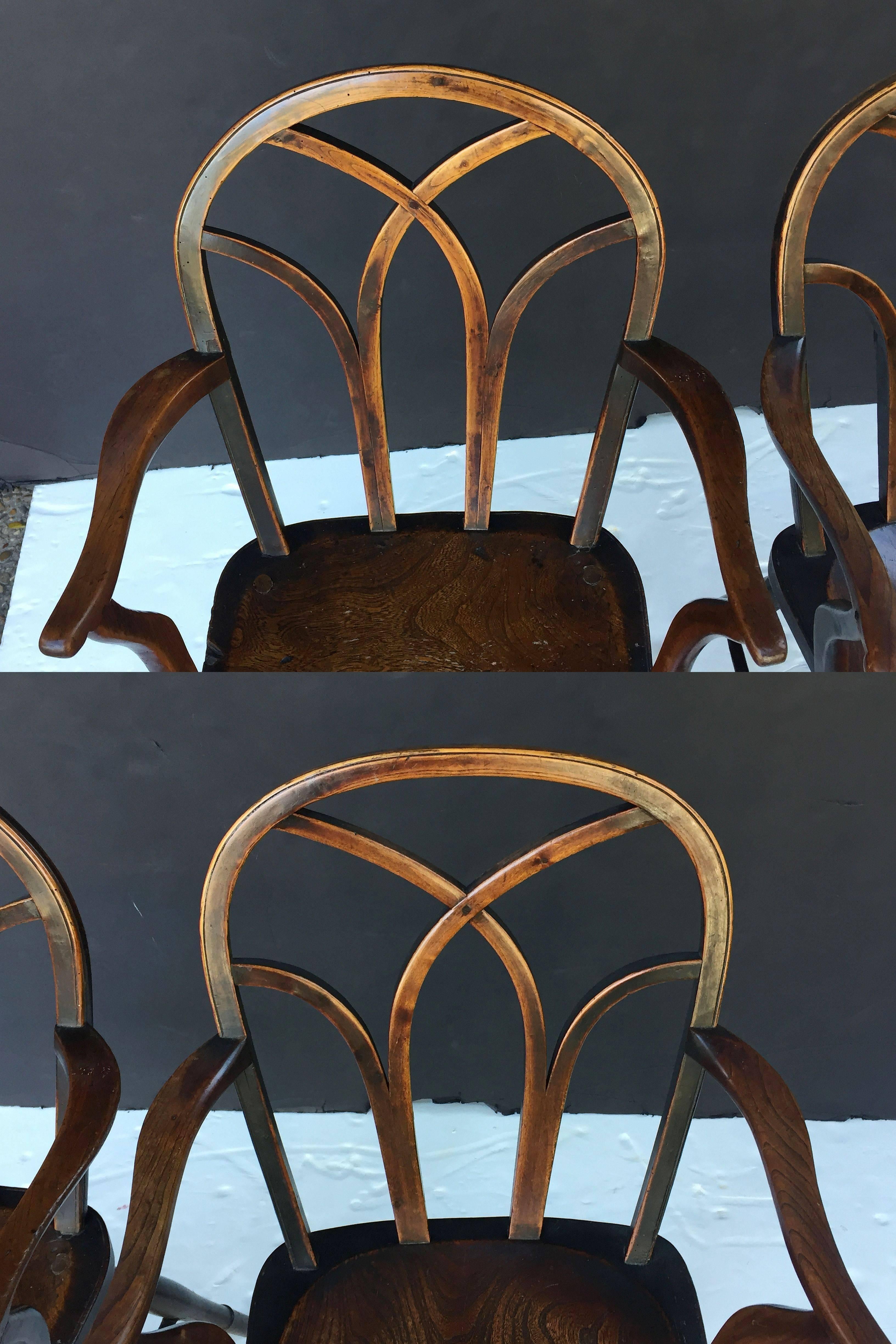 English Ash Lowback Windsor Chairs 'Individually Priced' 1
