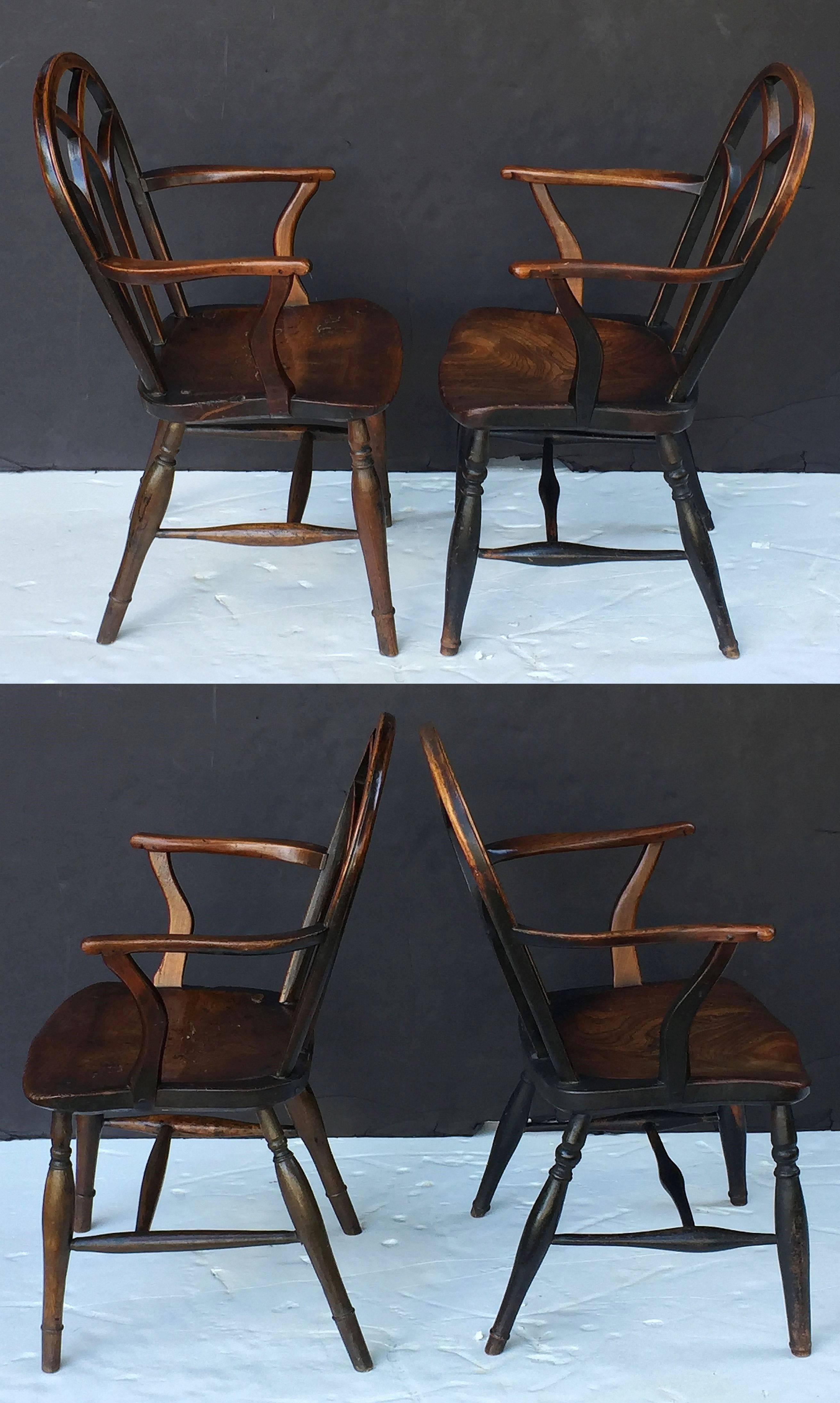 English Ash Lowback Windsor Chairs 'Individually Priced' In Excellent Condition In Austin, TX