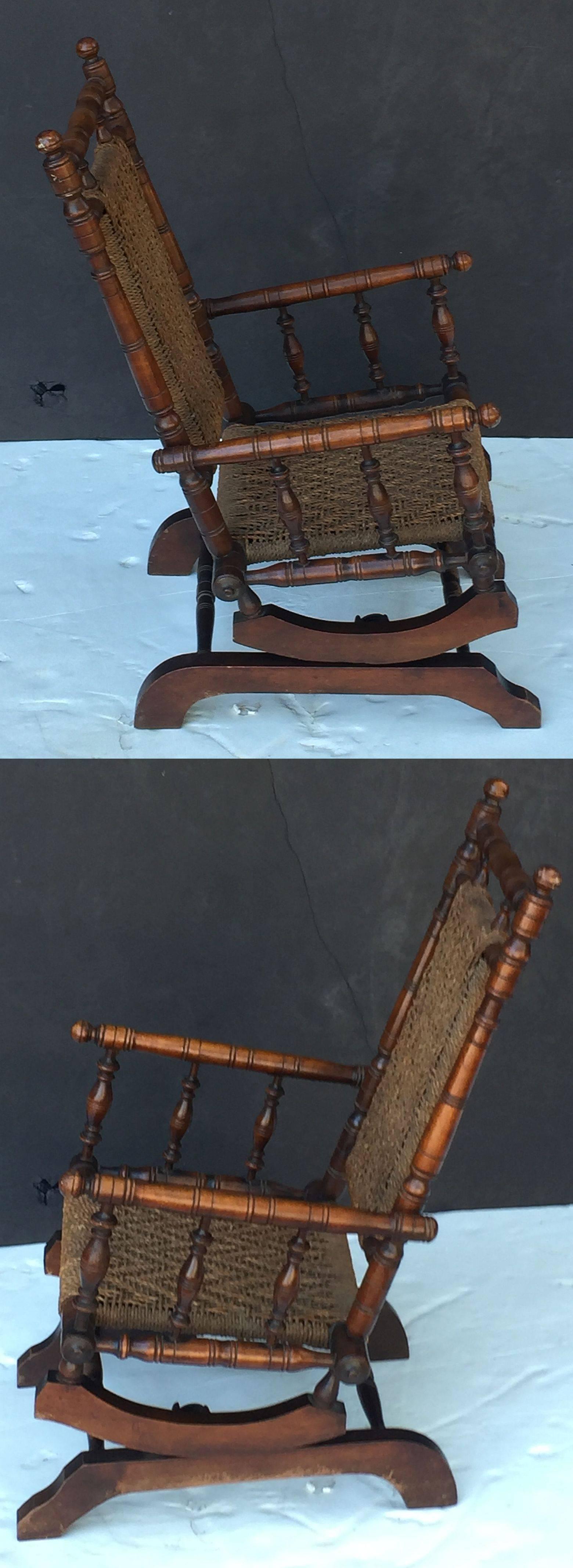 Turned Child's Rocking Chair in the American Style