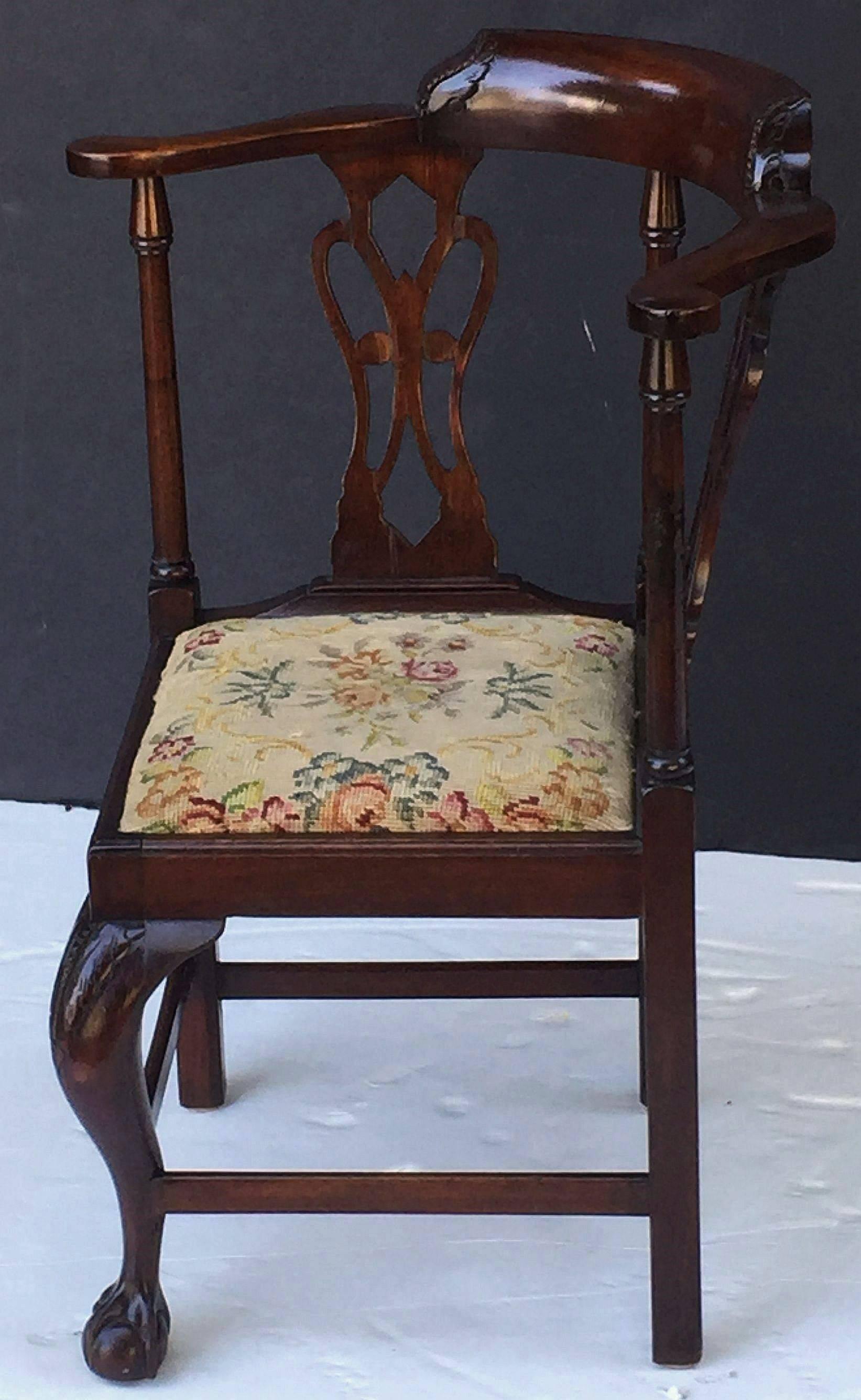 antique corner chair history