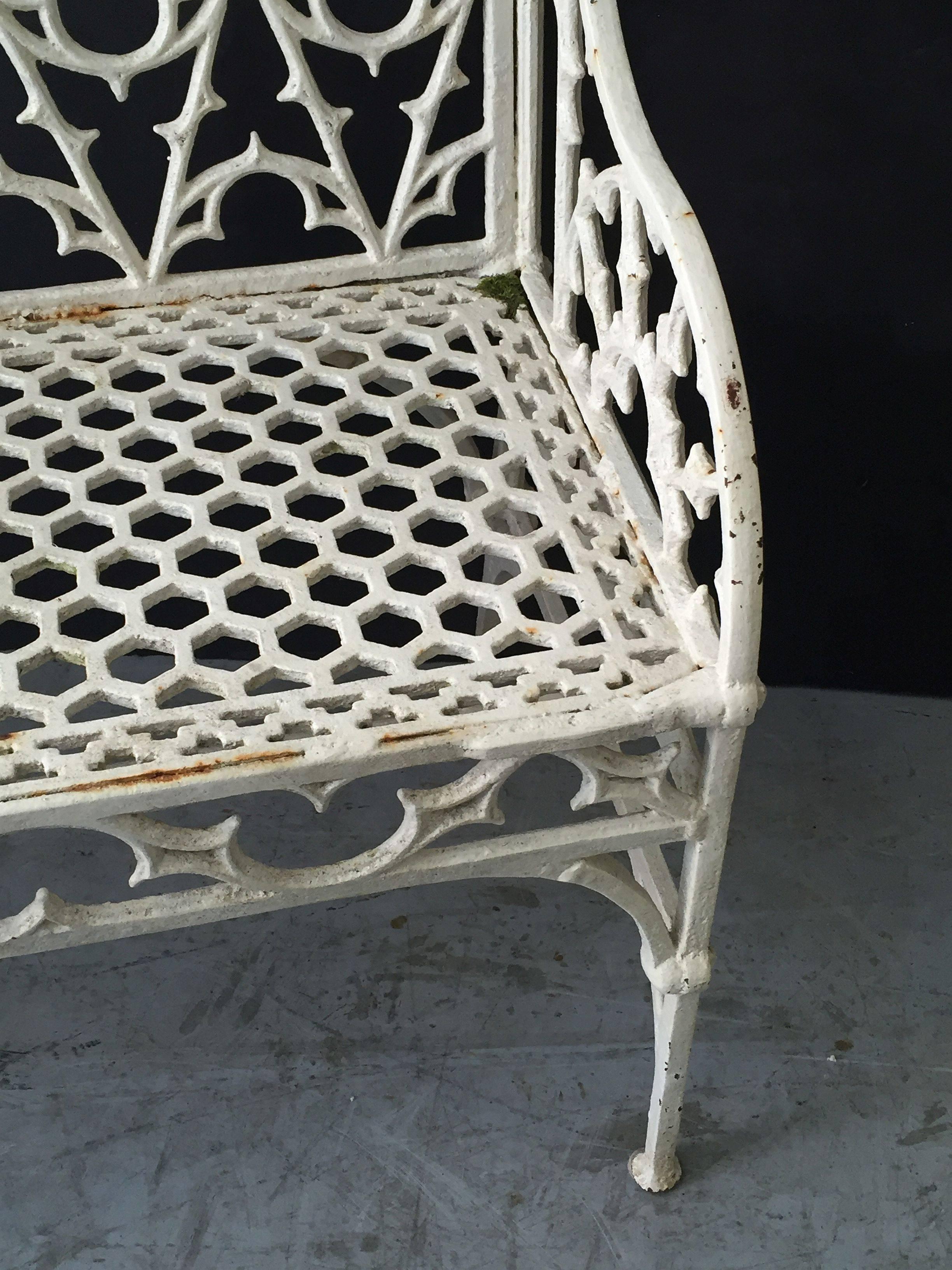 Large French Val D'osne Cast Iron Garden Bench 1