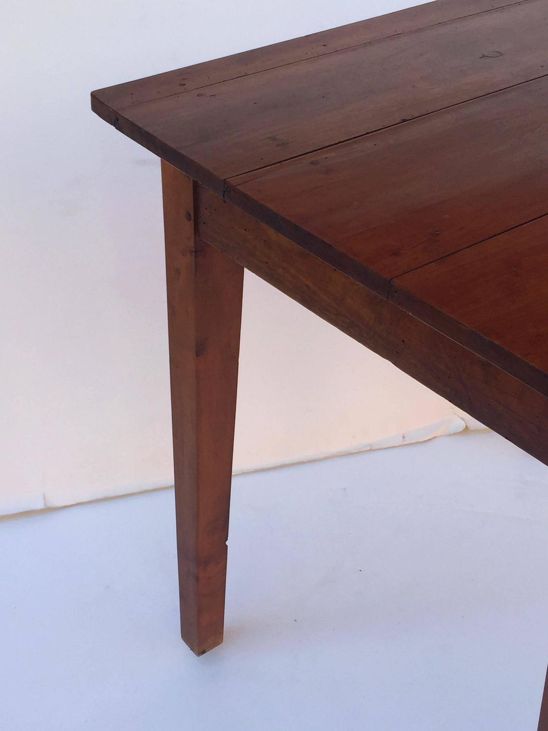 French Cherry Side Table with Drawer at 1stdibs