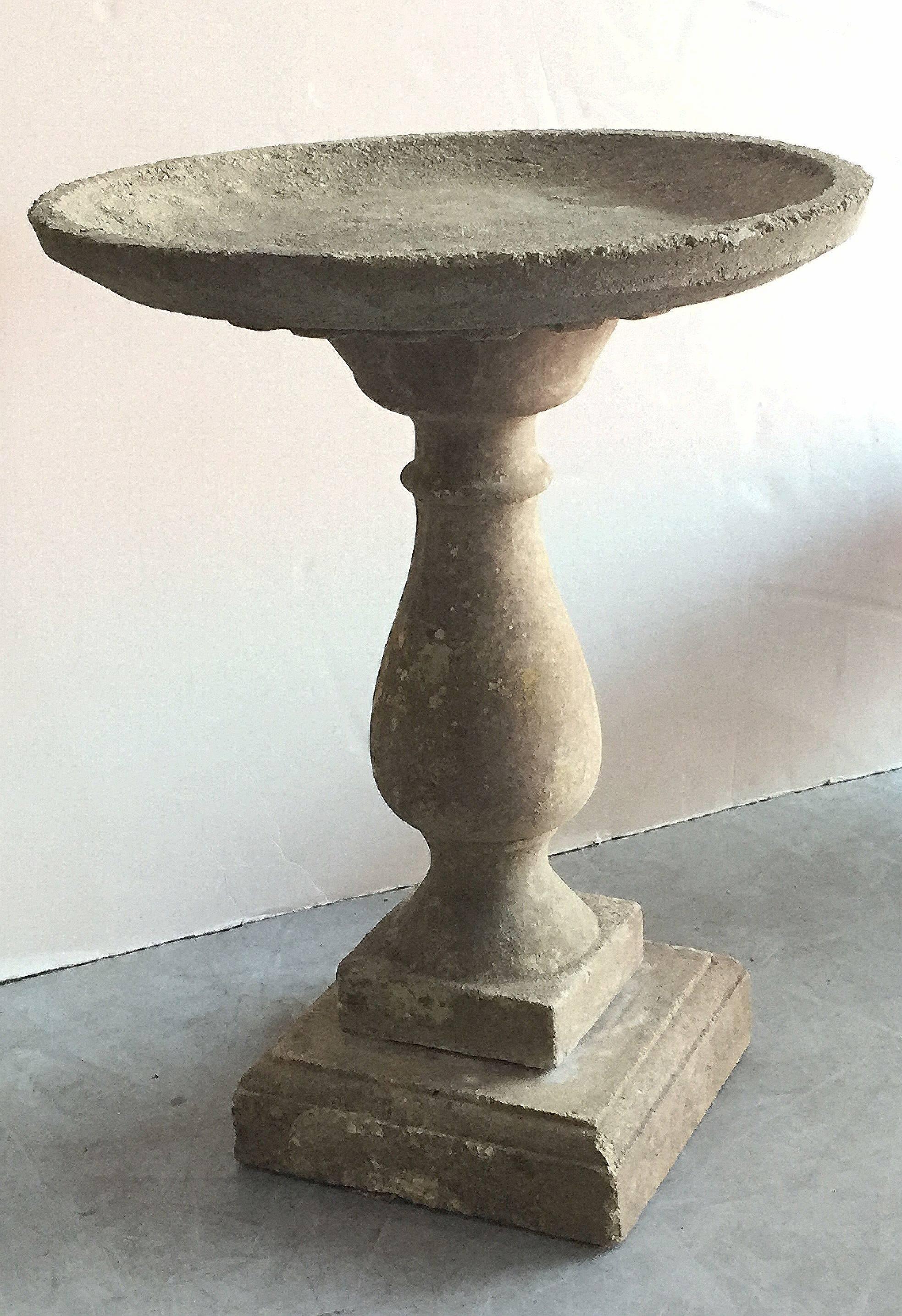 stone bird table
