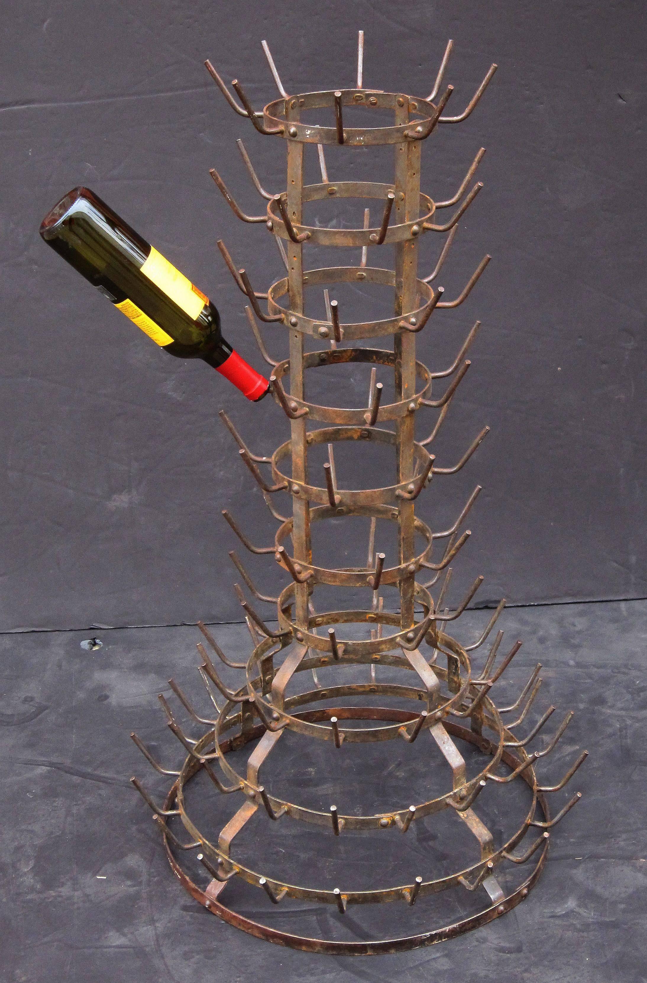wine bottle tree rack