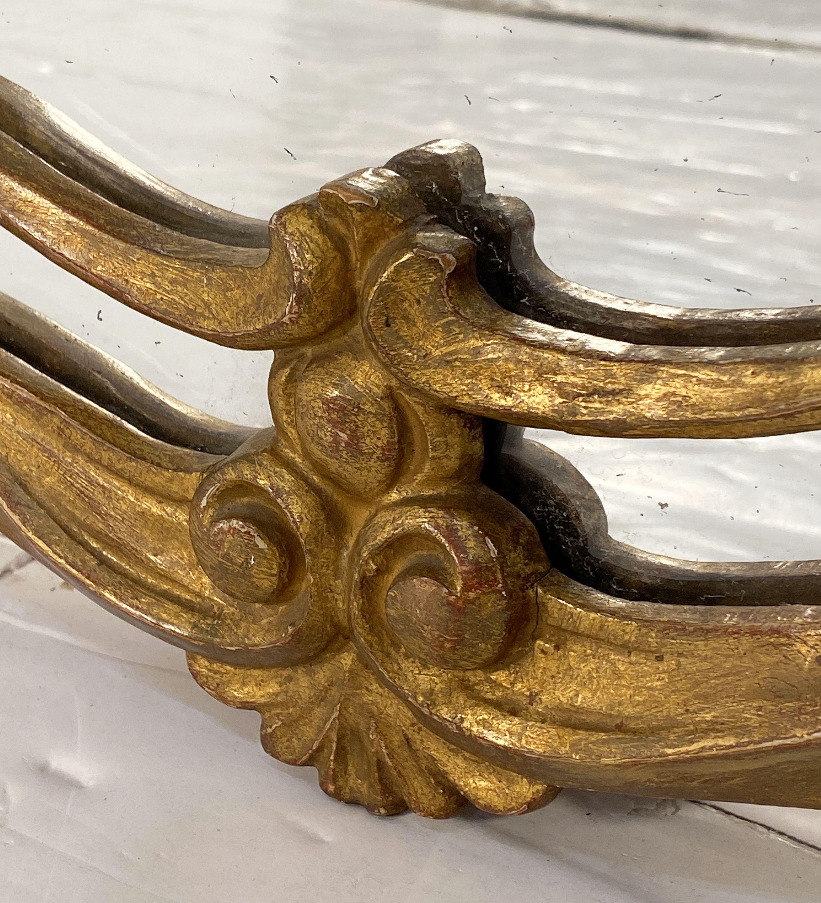 English Pierced Gilt Wall Mirror in the Rococo Style (H 30 3/4 x W 18 1/2) For Sale 9