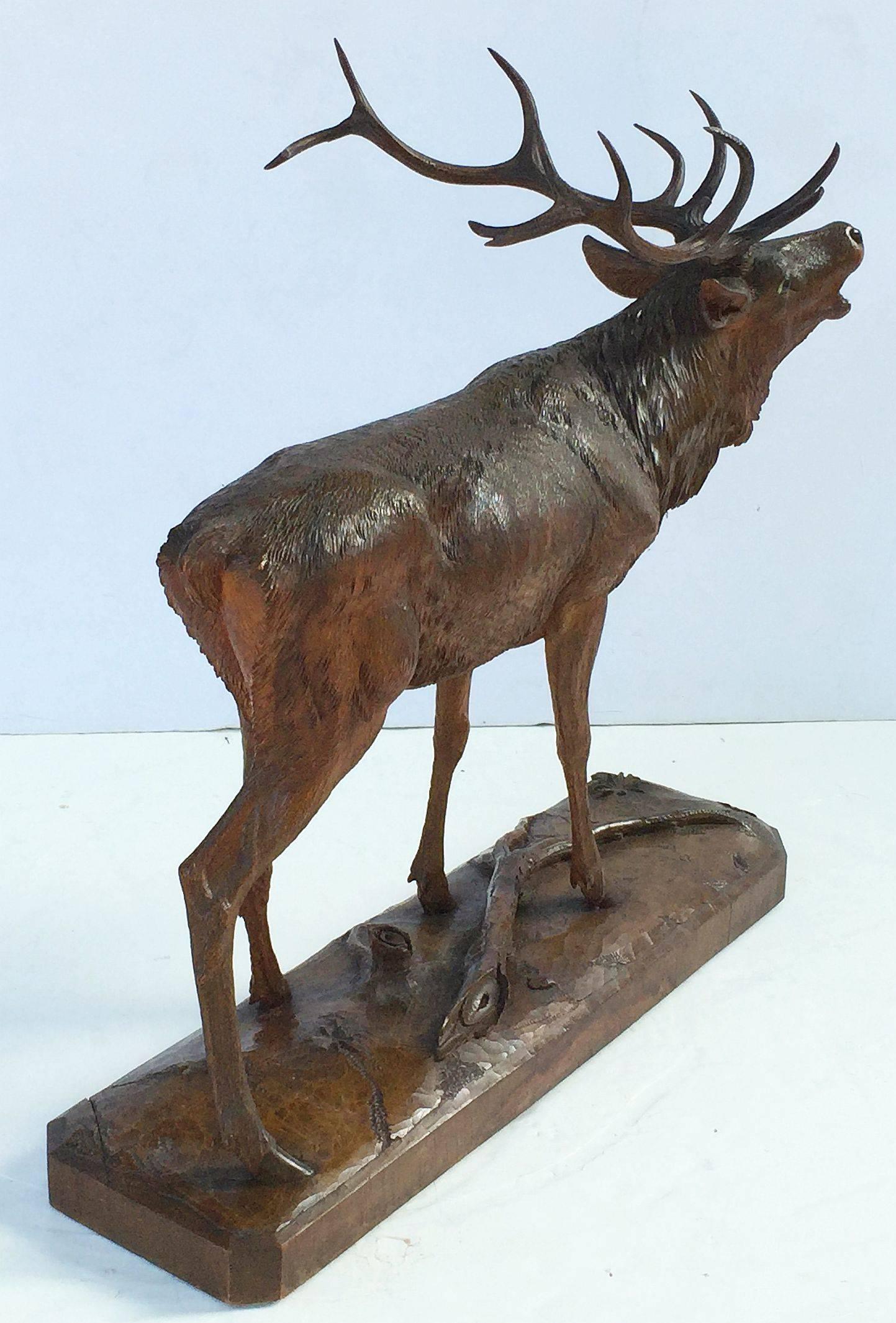 large deer sculpture