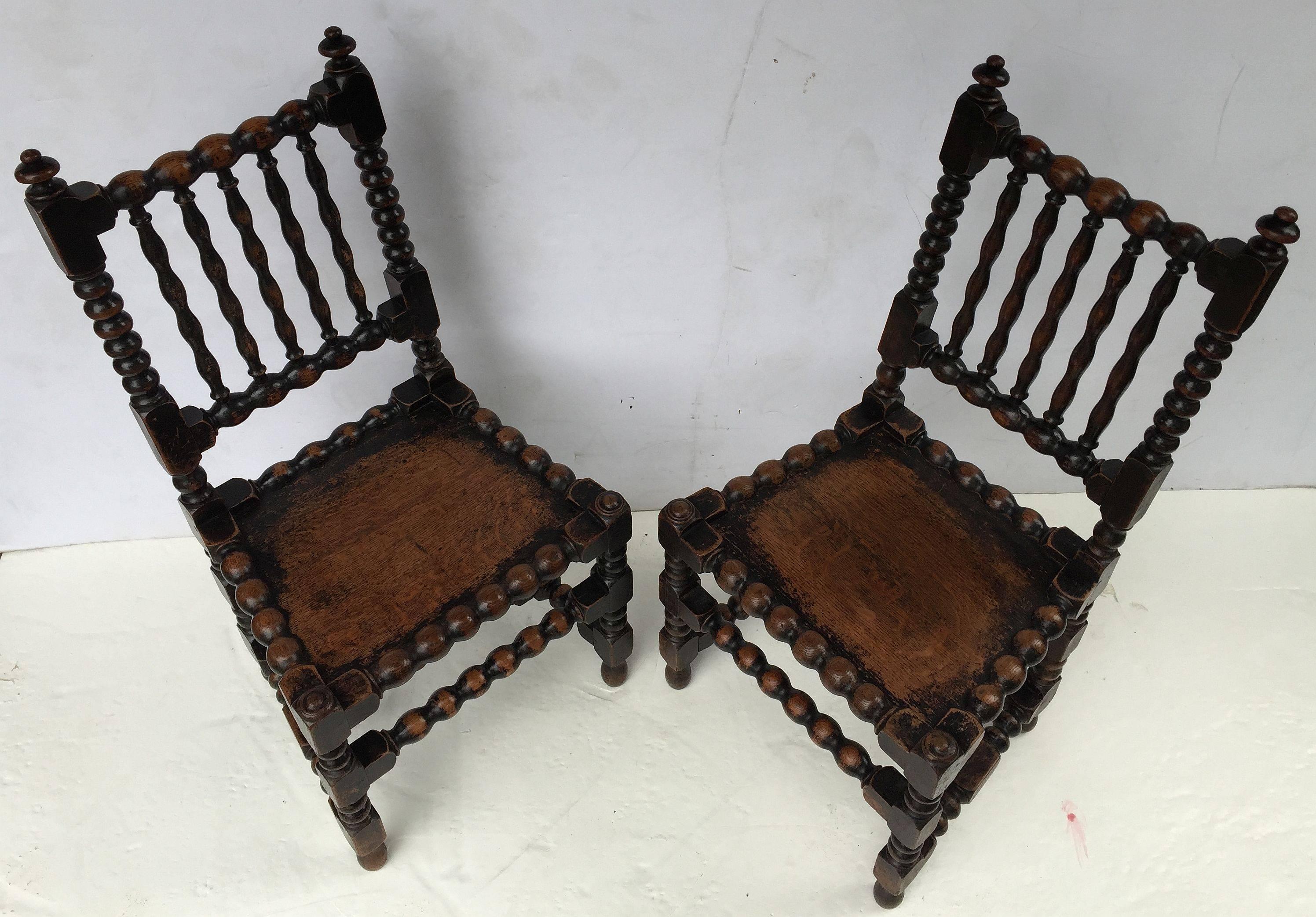 English Bobbin Chairs from the Georgian Era In Excellent Condition In Austin, TX