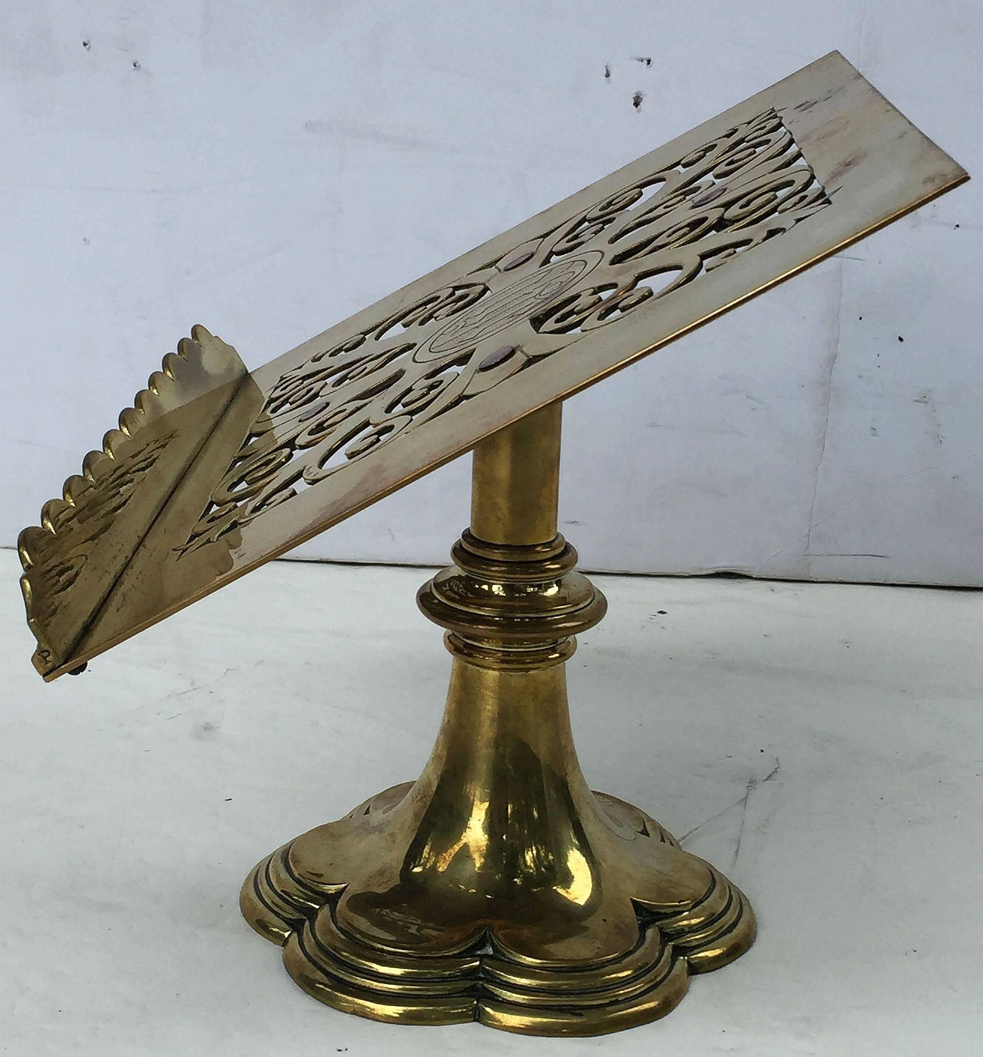 19th Century English Brass Lectern by Jones and Willis