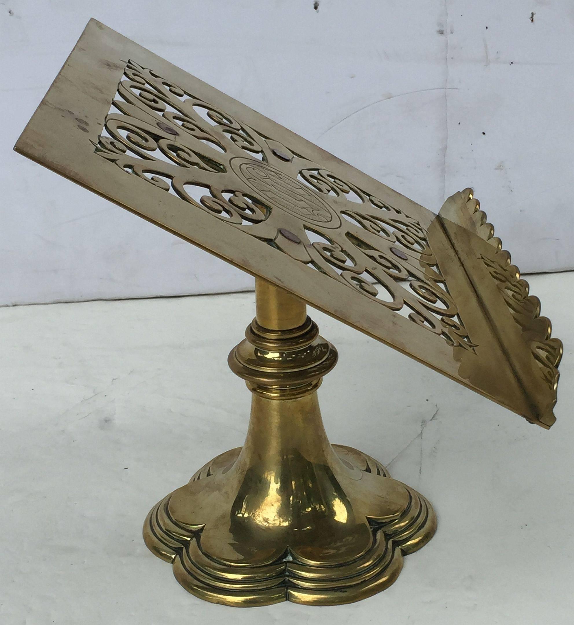 English Brass Lectern by Jones and Willis 1