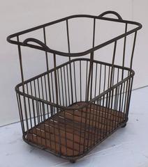 Pair of French Industrial Rolling Bread Carts 'Priced Individually'