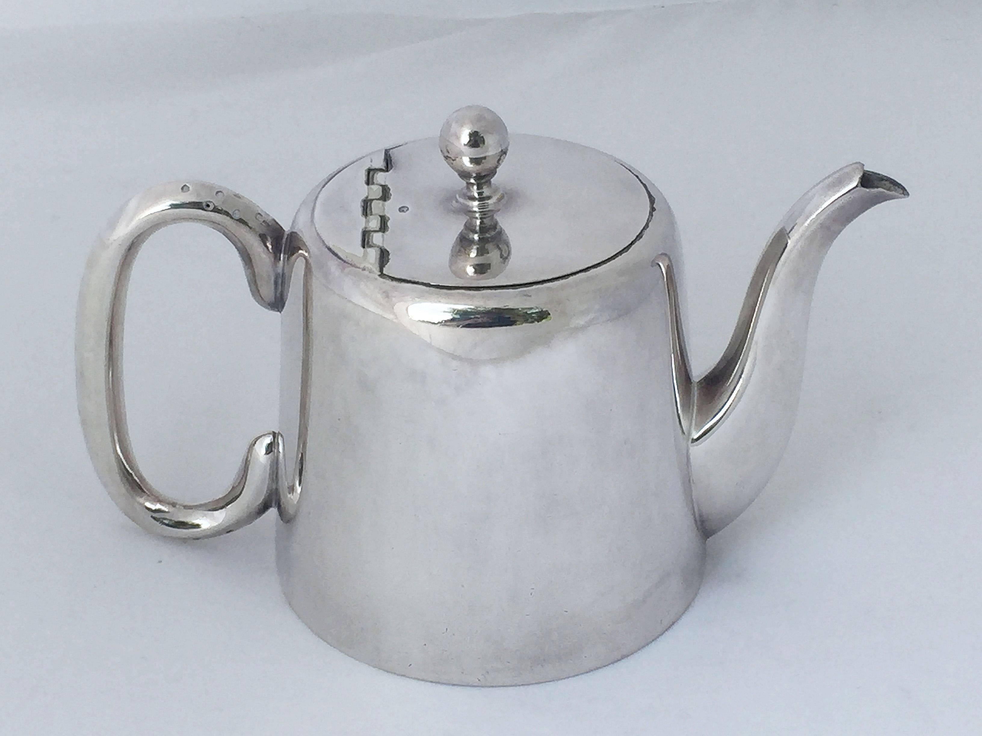 hotel silver teapot