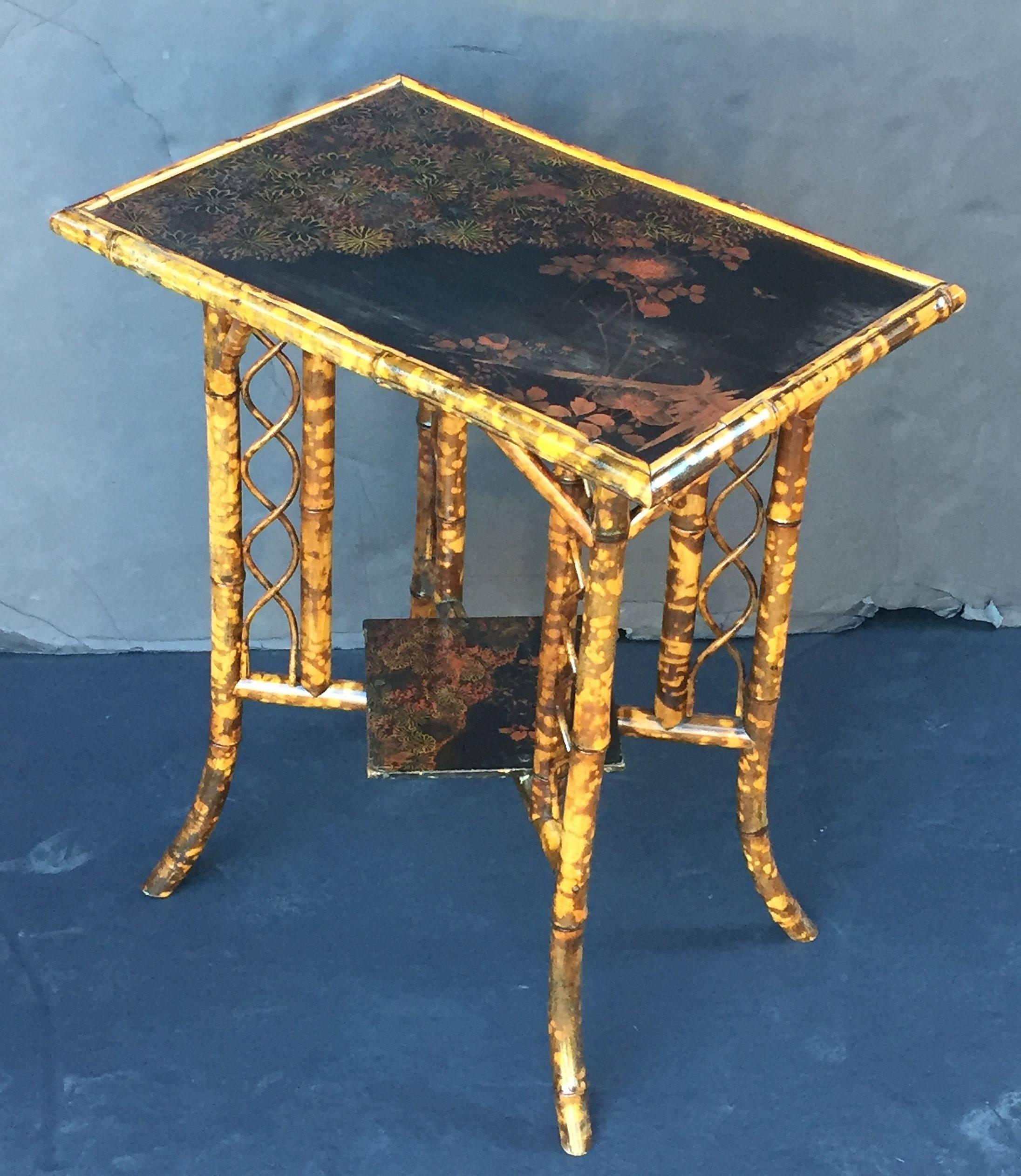 19th Century English Bamboo Occasional Table