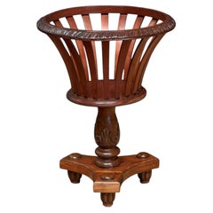 English Plant Stand or Jardiniere of Mahogany from the Edwardian Era