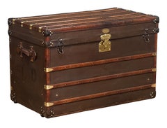 Baule da viaggio in pelle francese con finiture in ottone - À La Malle Édison, Parigi