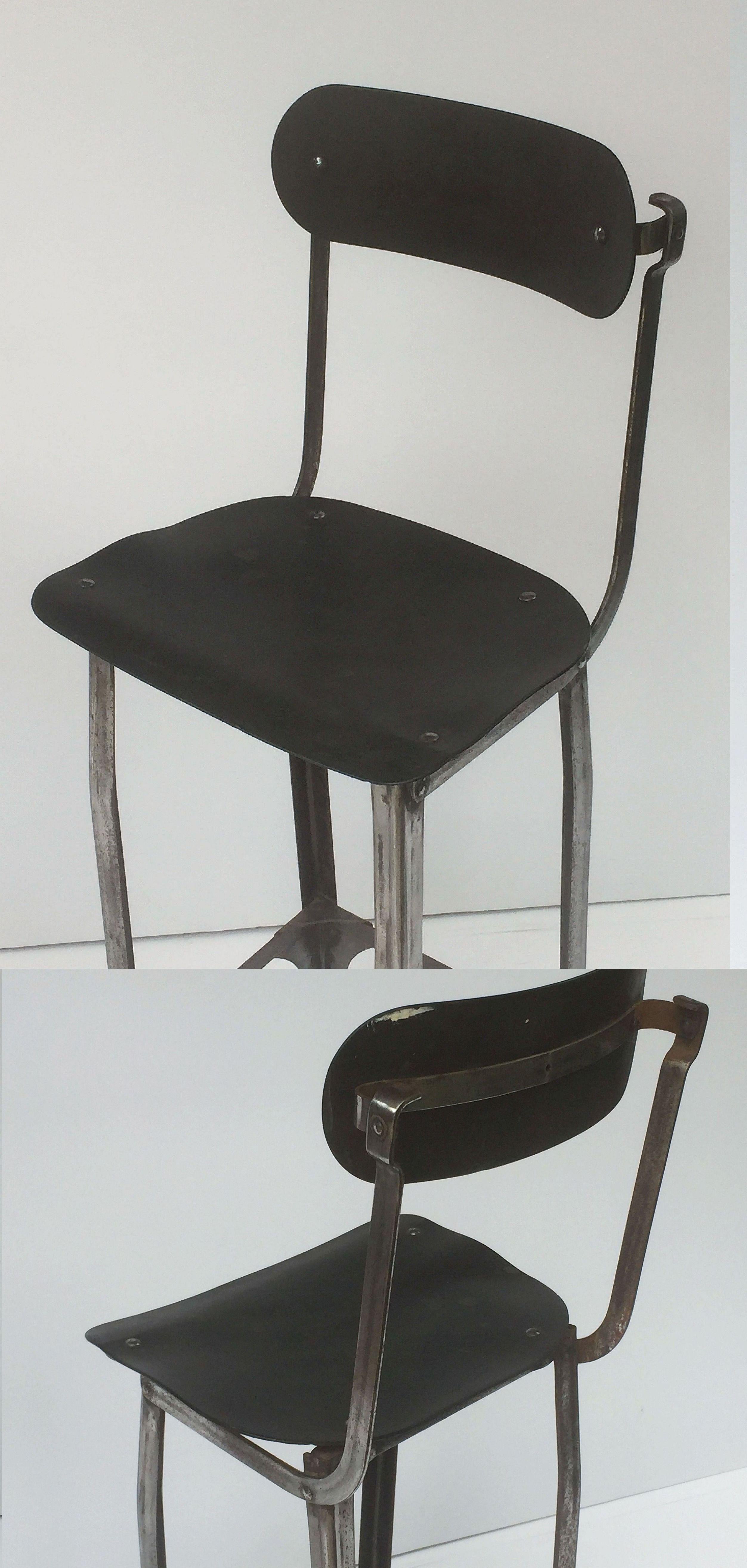 Brushed English Silversmith's Chair from Sheffield, circa 1920  For Sale