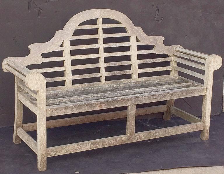 Lutyens Style Garden Bench Seat Of Teak At 1stdibs