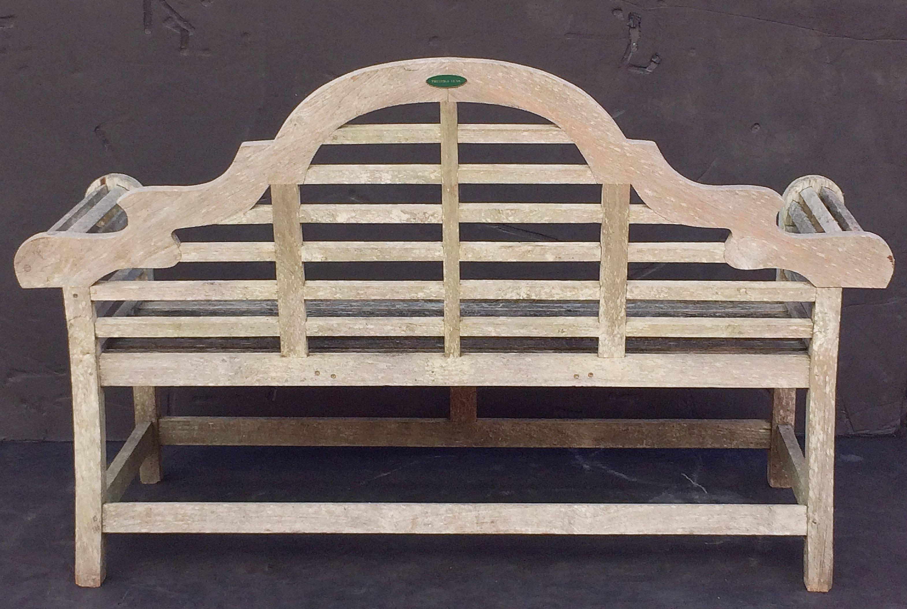 Lutyens Style Garden Bench Seat of Teak 1