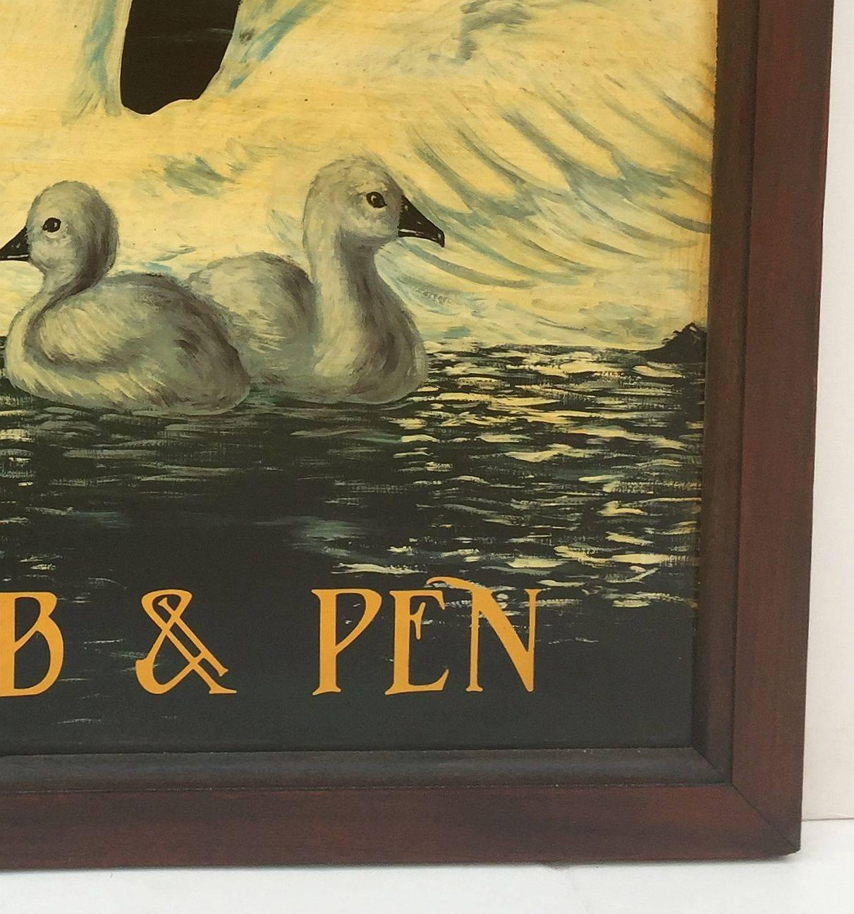 English Pub Sign, 'the Cob & Pen' 1