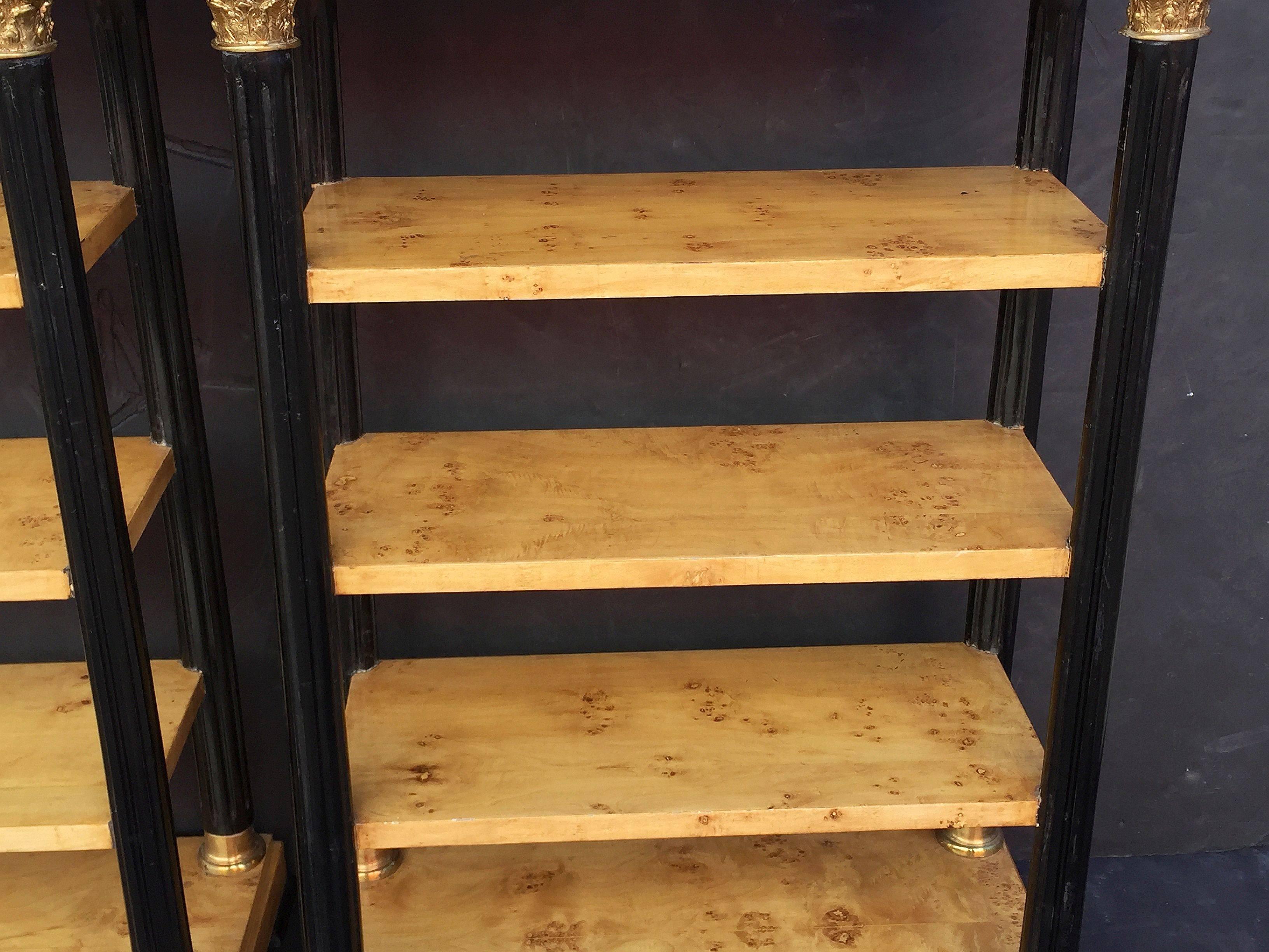 Biedermeier Style Open Bookcases or Shelves from England 'Individually Priced' 2