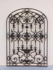 Large French Arched Gate of Wrought Iron from the 19th Century